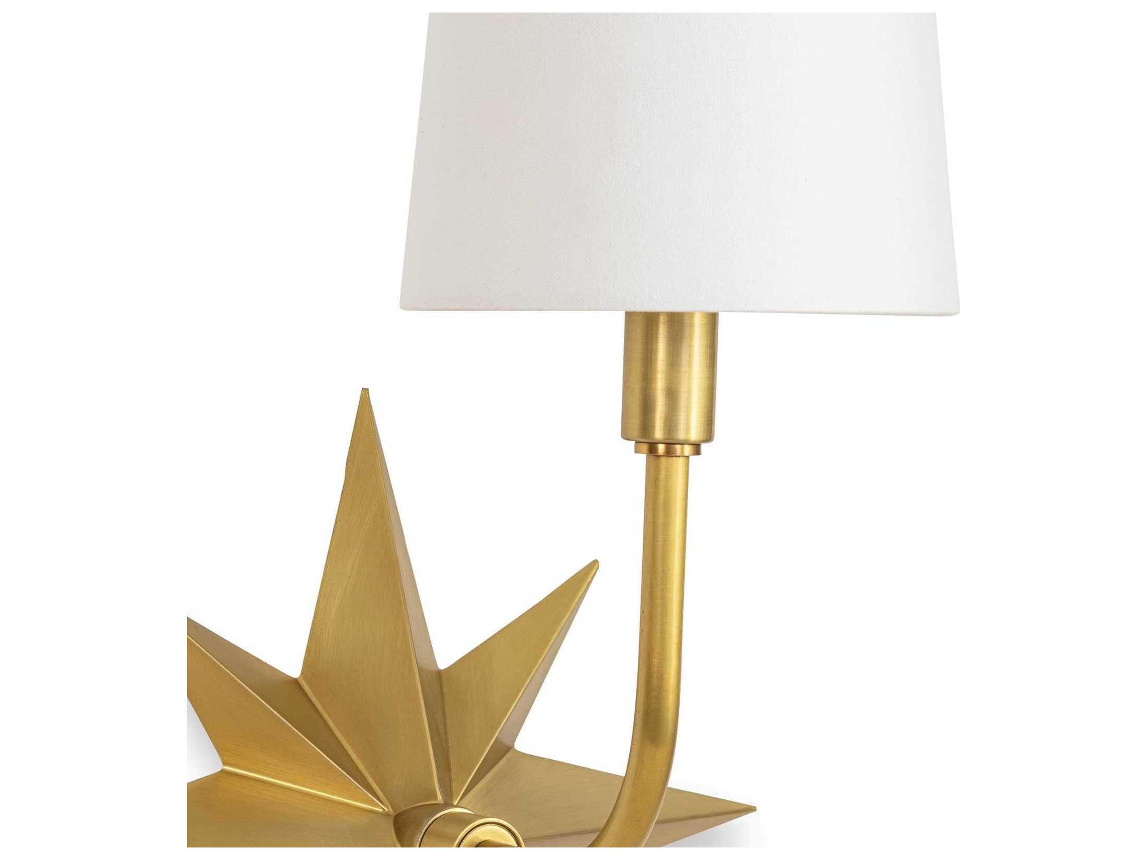 Regina Andrew 1-Light Natural Brass Wall Sconce