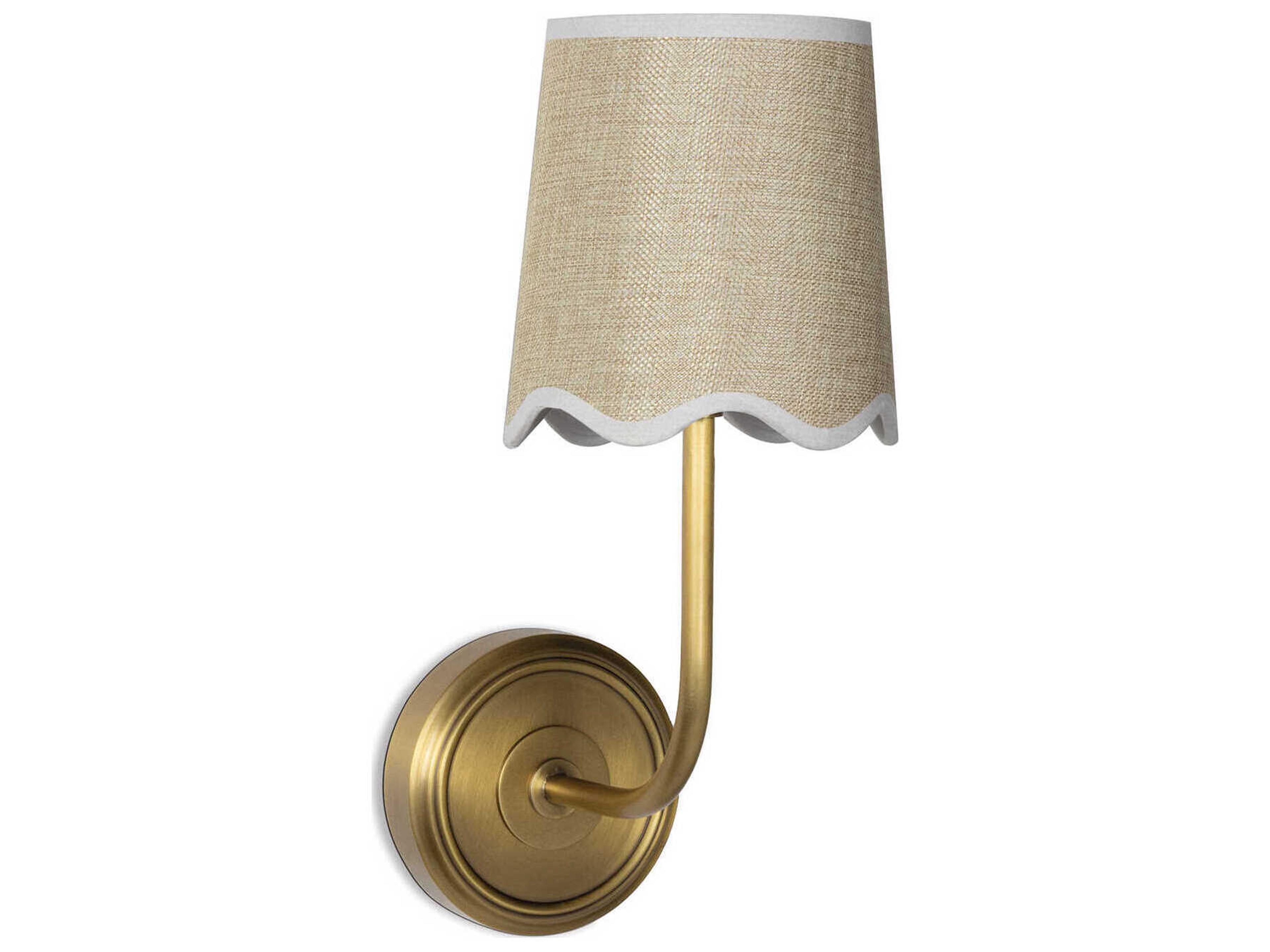 Regina Andrew 1-Light Natural Brass Wall Sconce