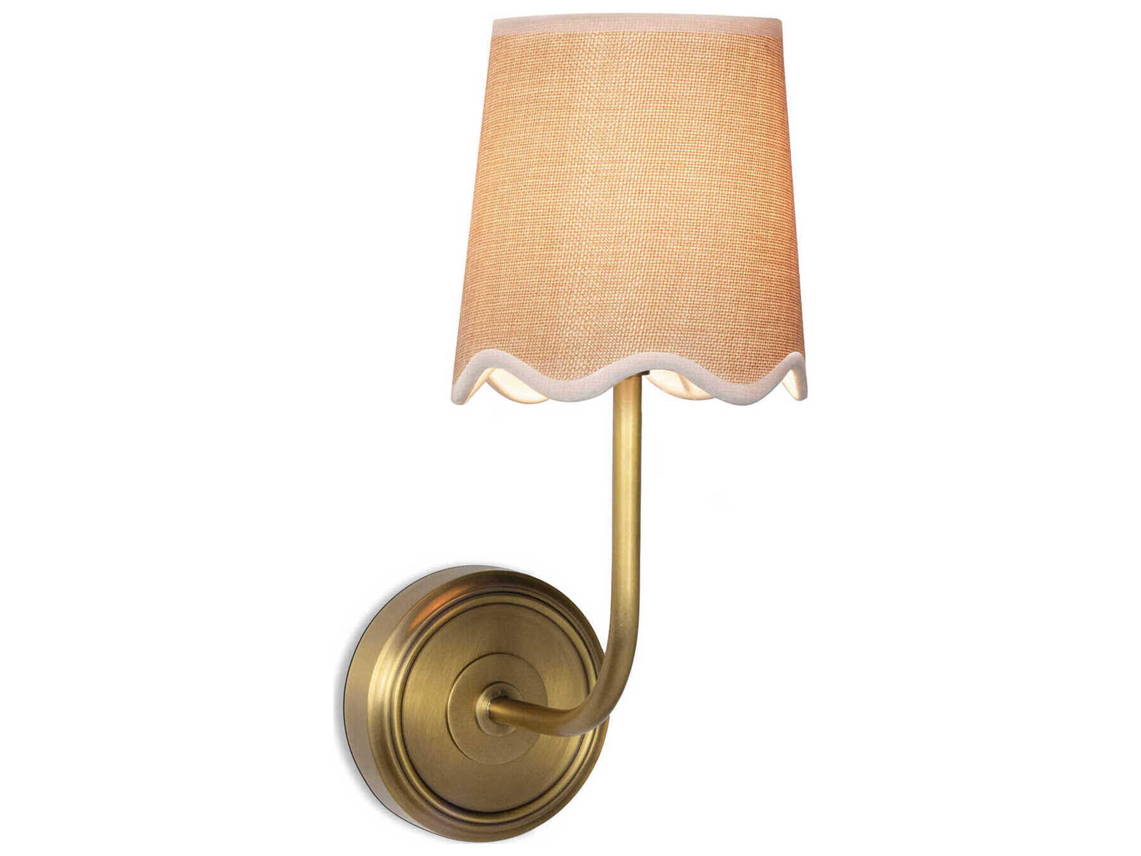 Regina Andrew 1-Light Natural Brass Wall Sconce