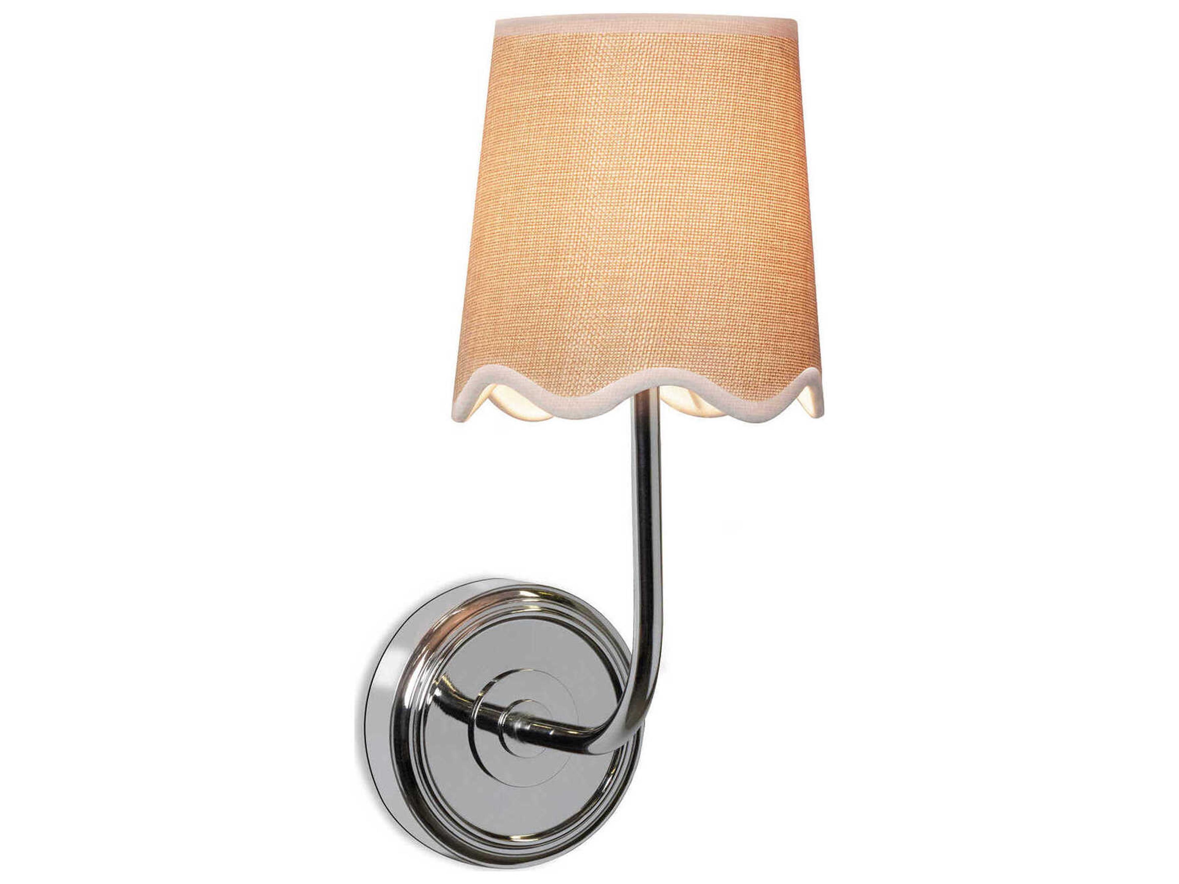 Regina Andrew 1-Light Polished Nickel Wall Sconce