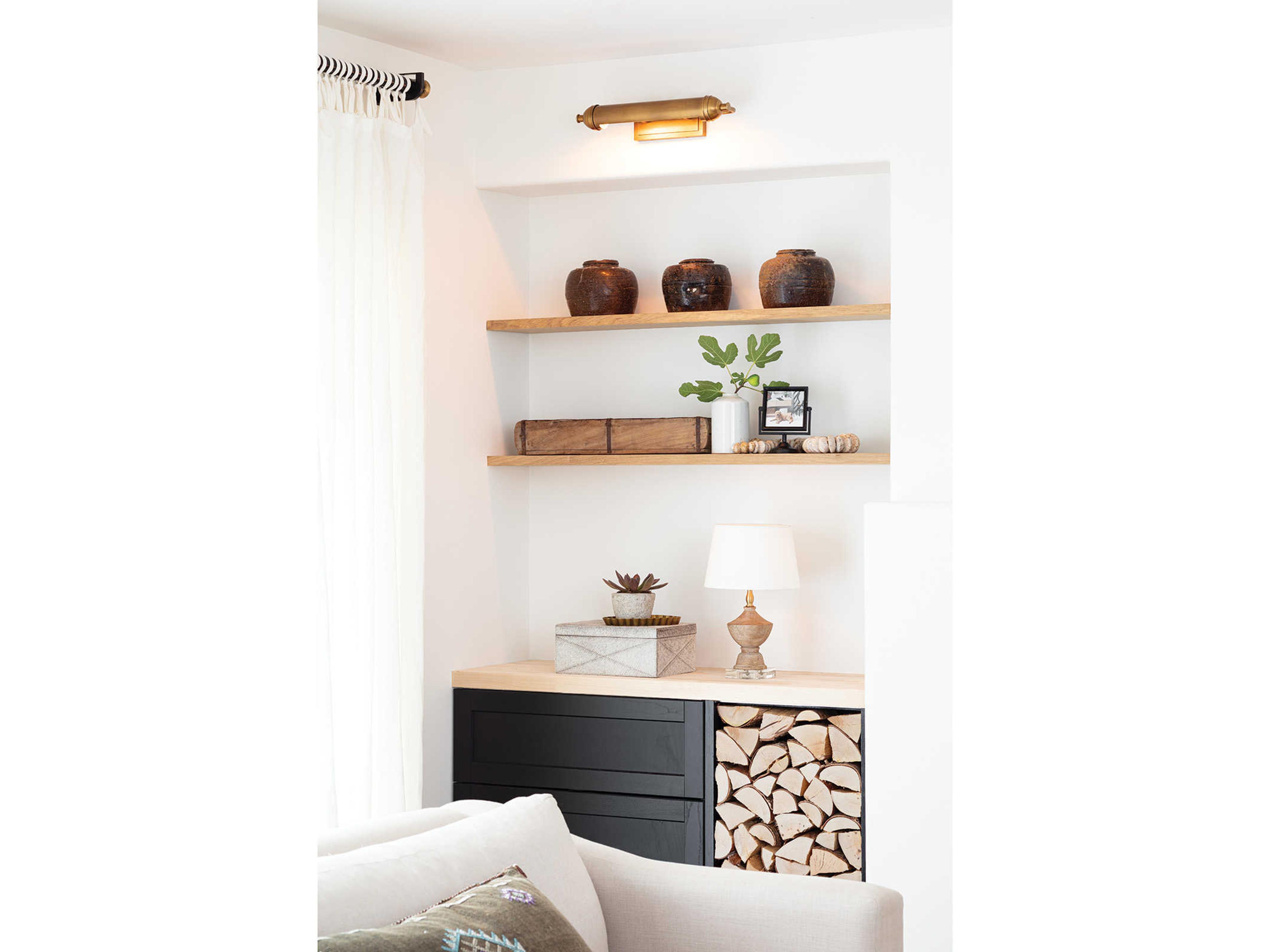 Regina Andrew Devon 2-Light Natural Brass Picture Light