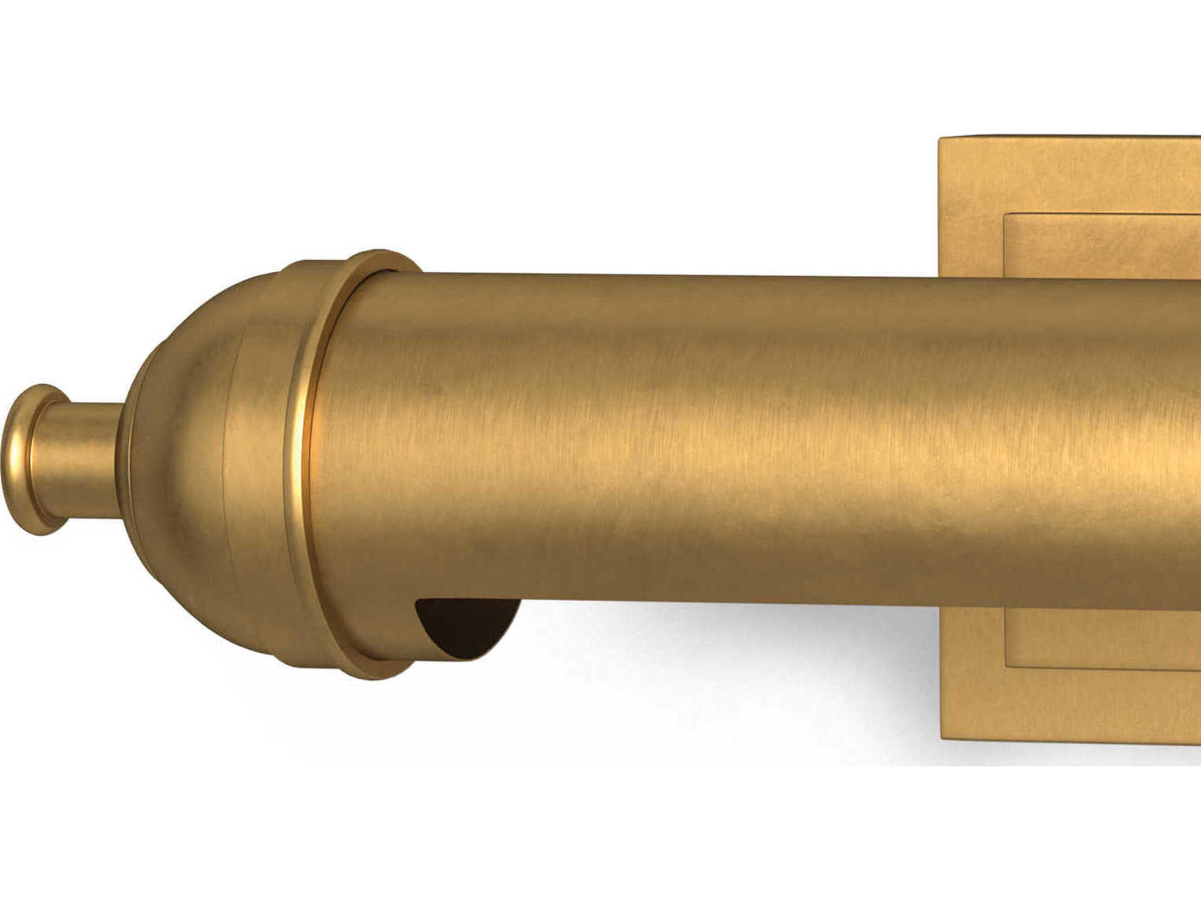 Regina Andrew Devon 2-Light Natural Brass Picture Light