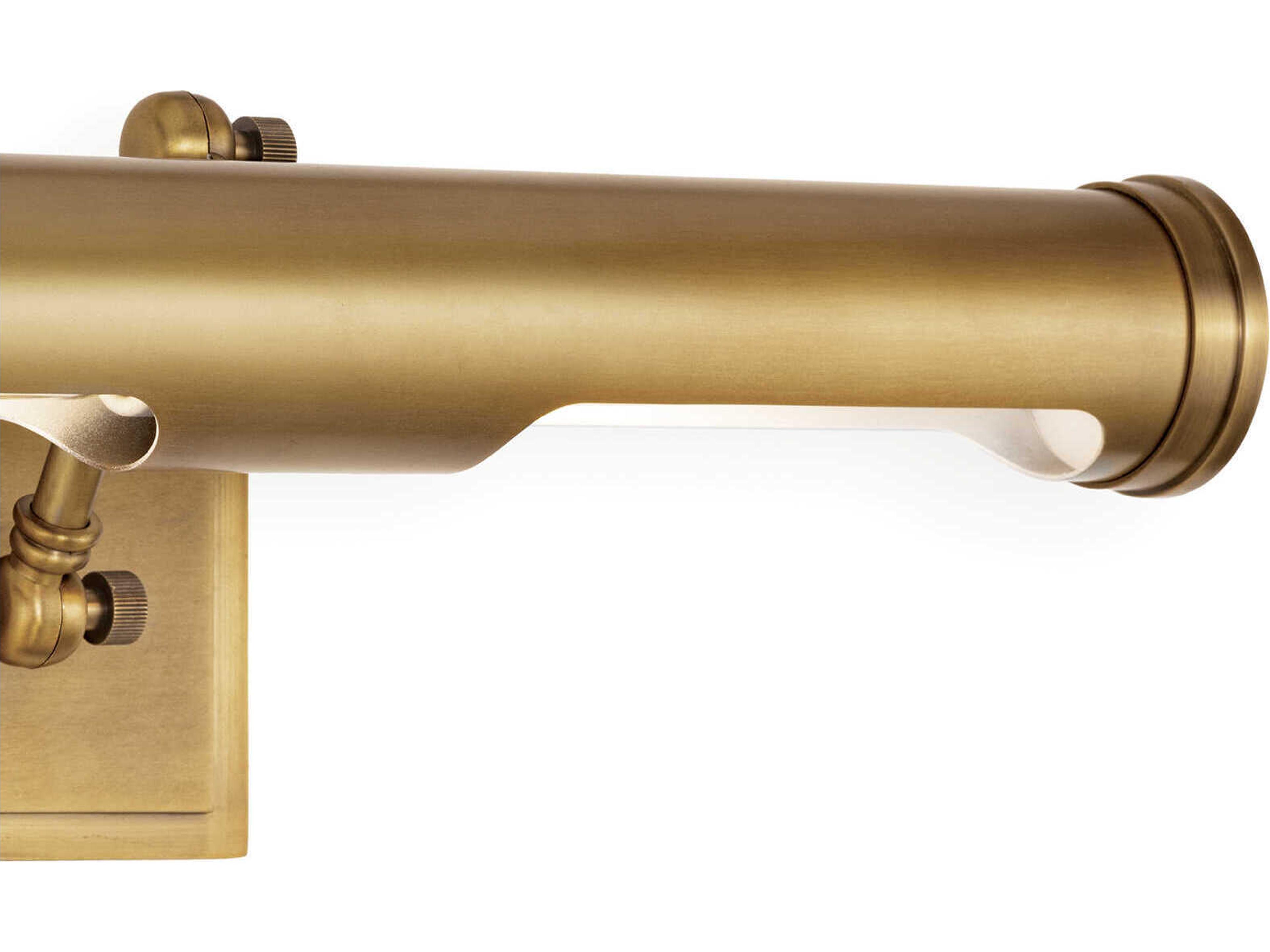 Regina Andrew Tate 2-Light Natural Brass Picture Light