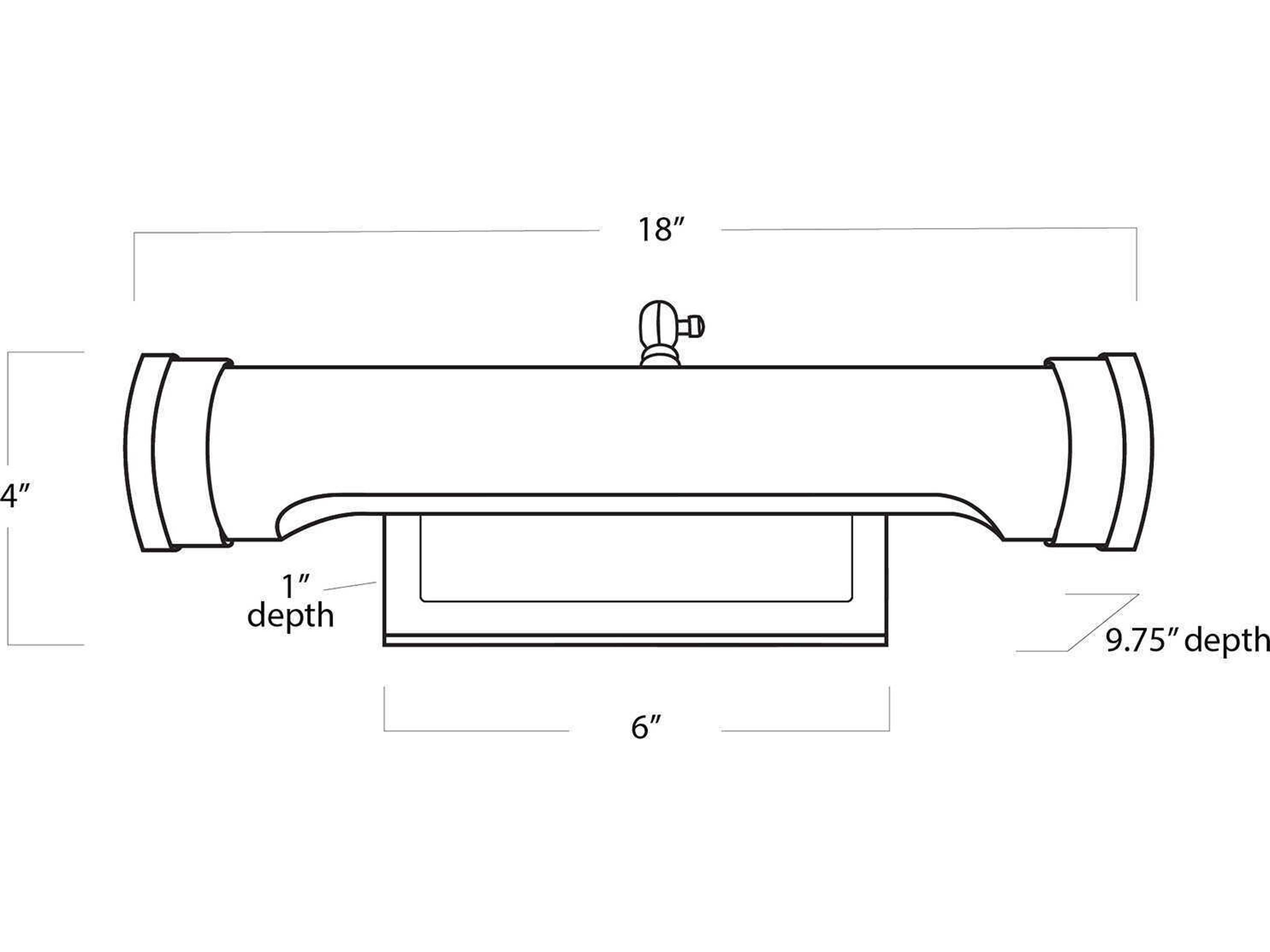Regina Andrew Tate 2-Light Polished Nickel Picture Light