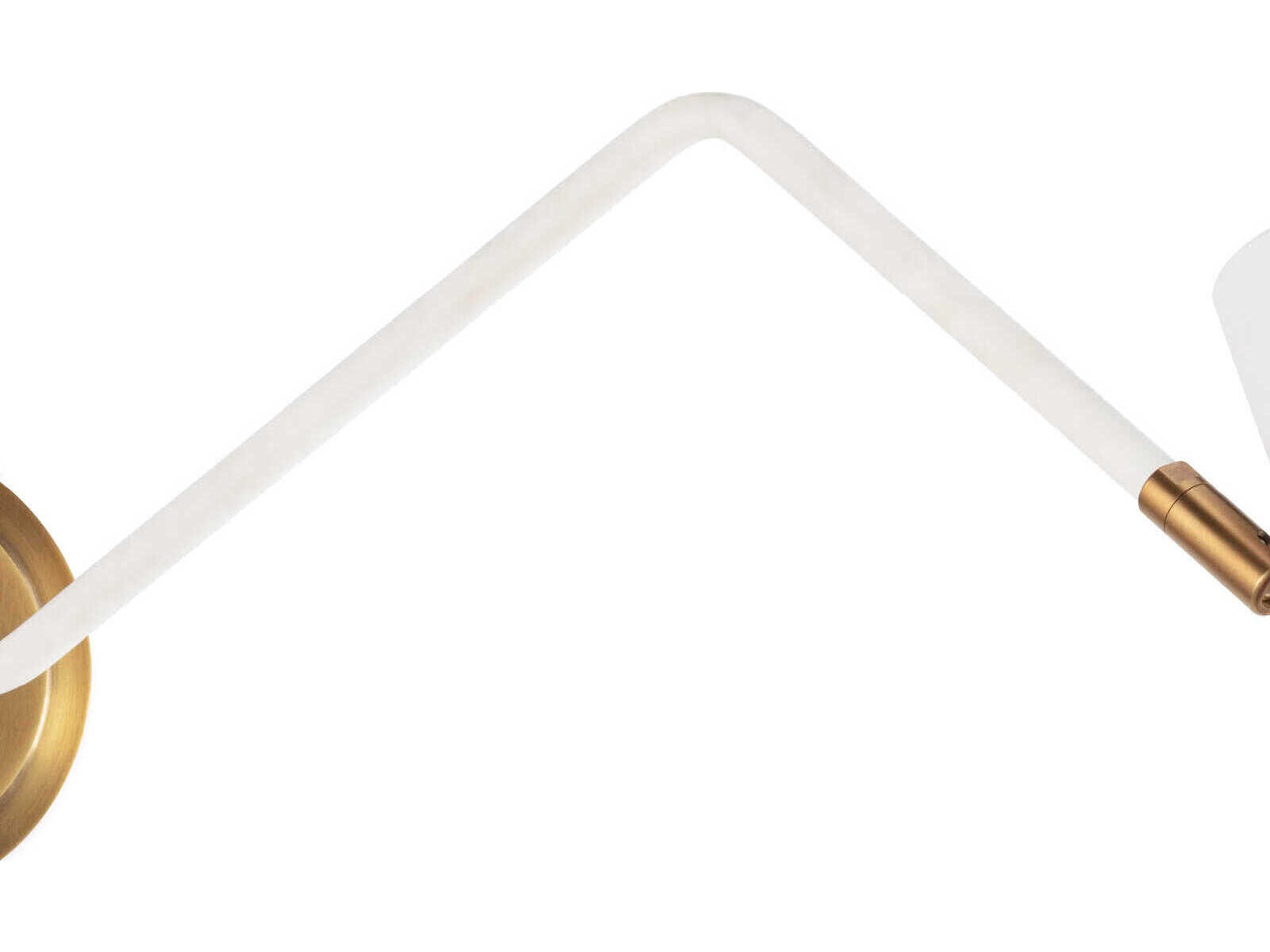 Regina Andrew Spyder 1-Light White Brass Wall Sconce