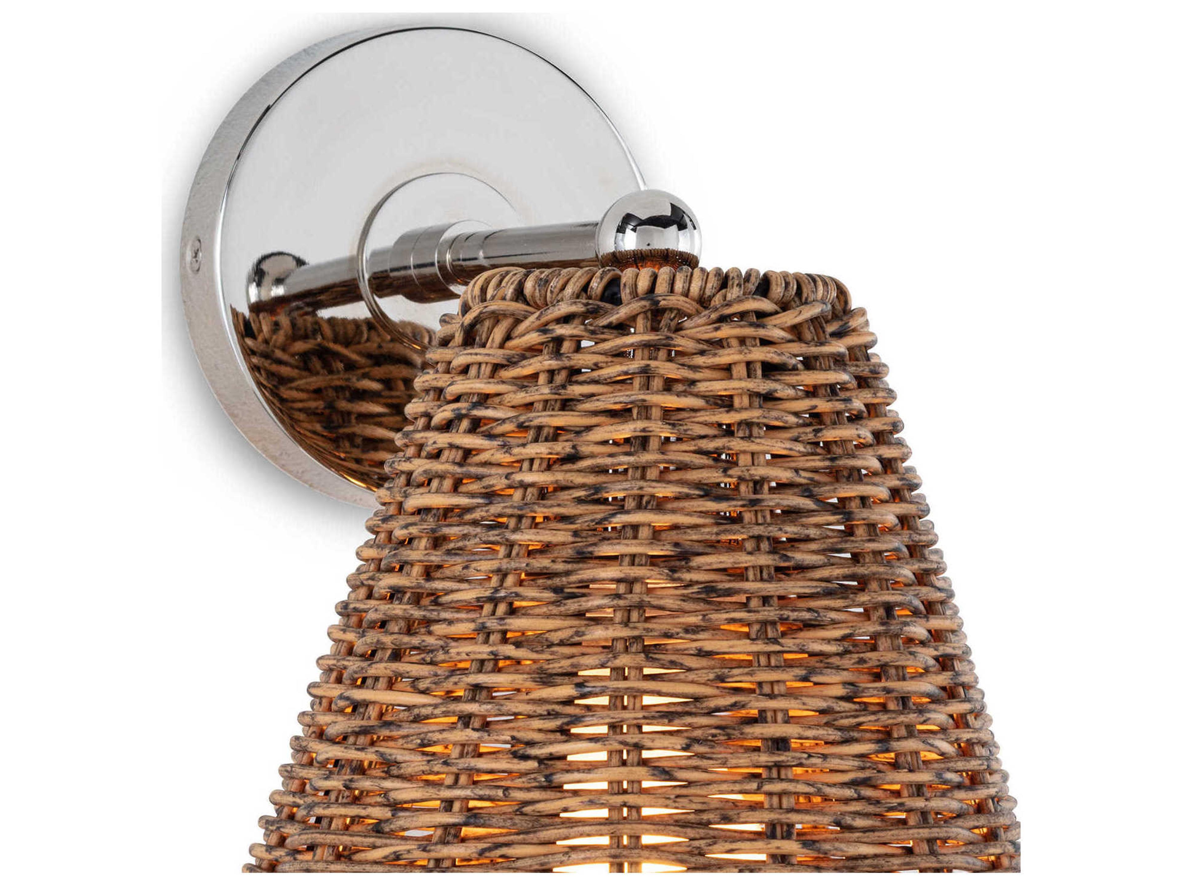 Regina Andrew 1-Light Natural Nickel Wall Sconce