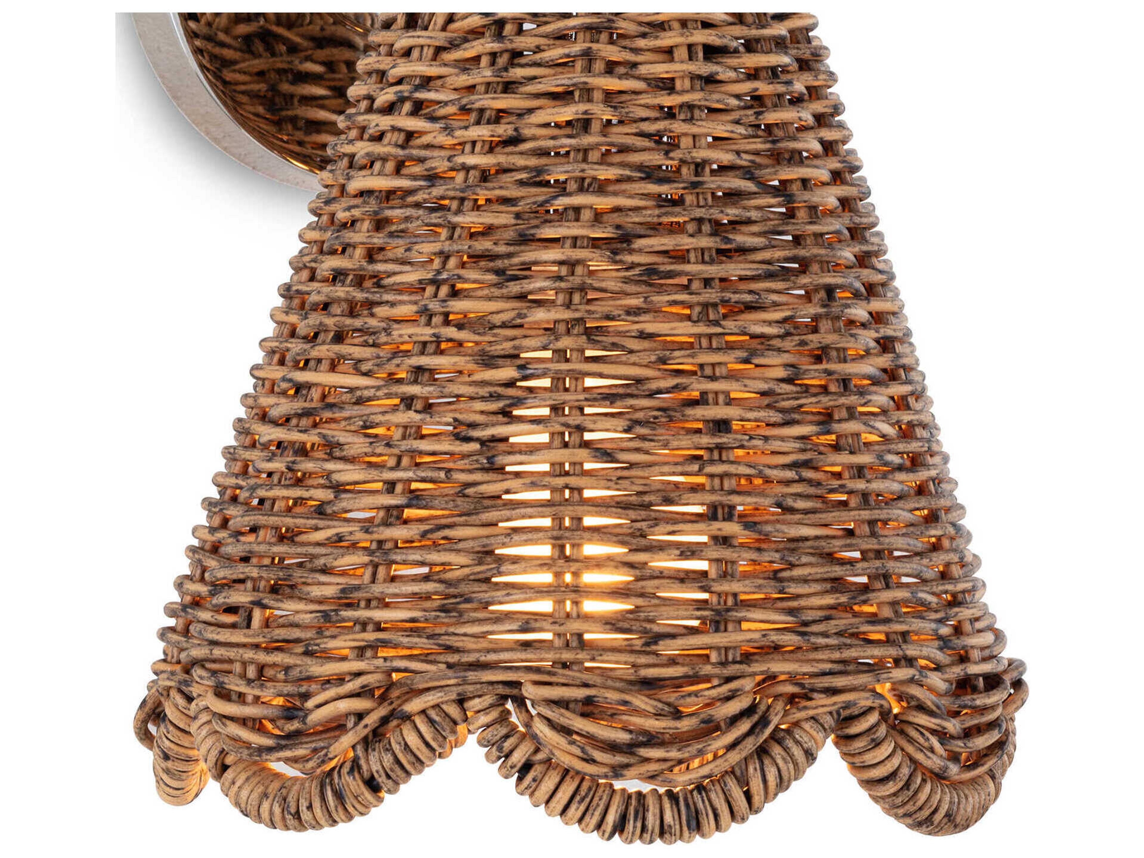 Regina Andrew 1-Light Natural Nickel Wall Sconce