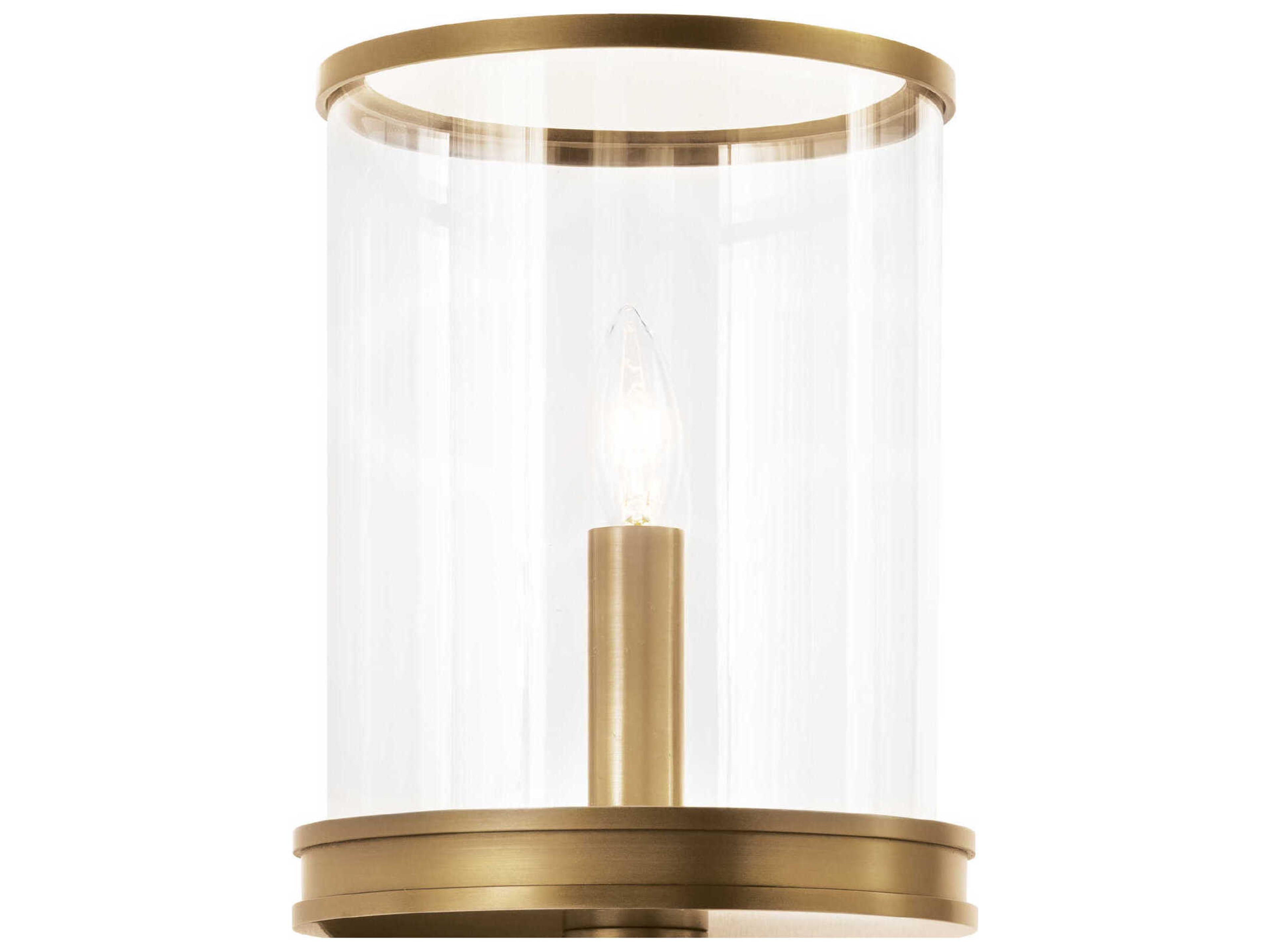 Regina Andrew Adria 1-Light Natural Brass Wall Sconce