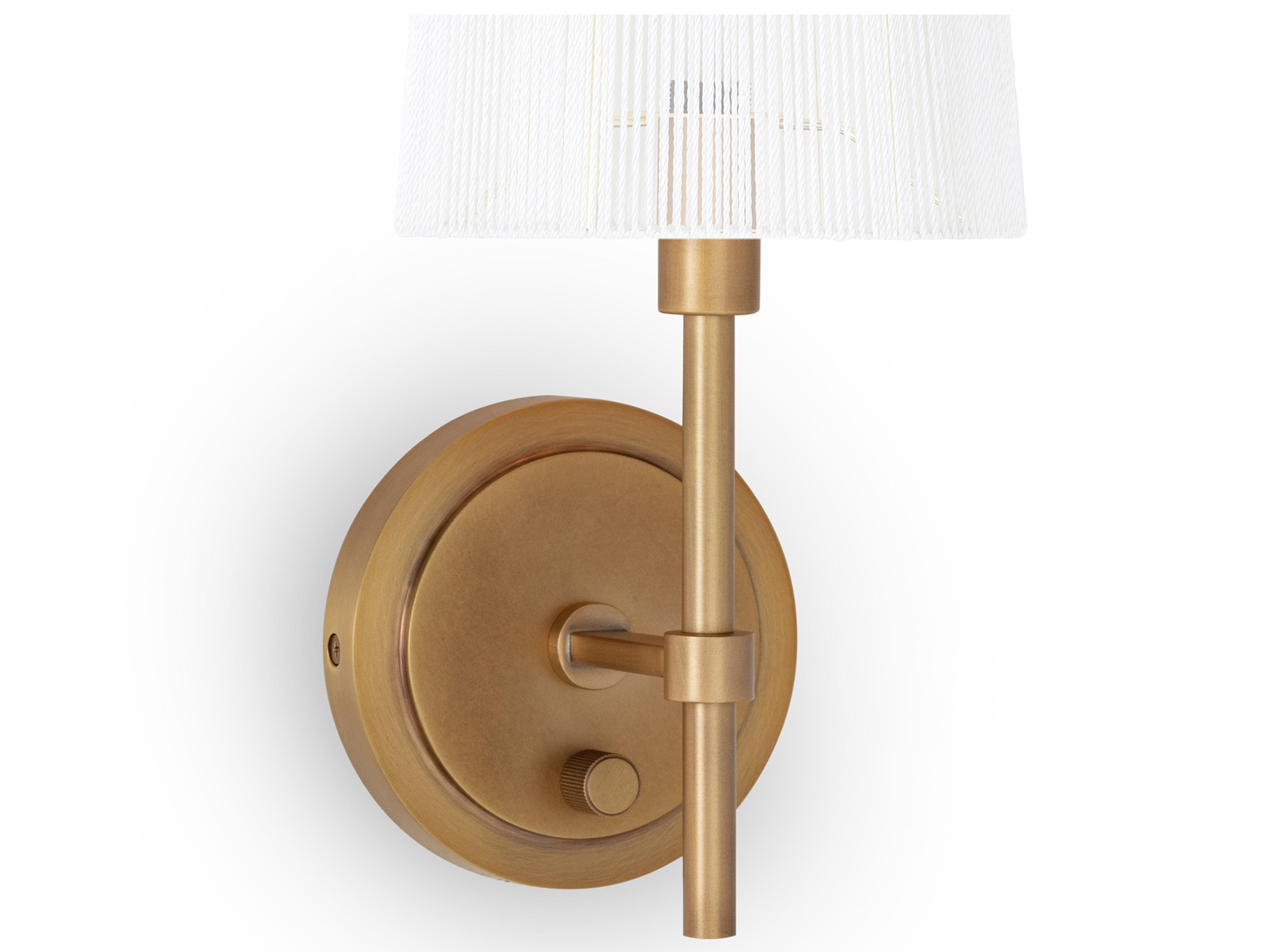 Regina Andrew Franklin 1-Light Natural Brass Wall Sconce