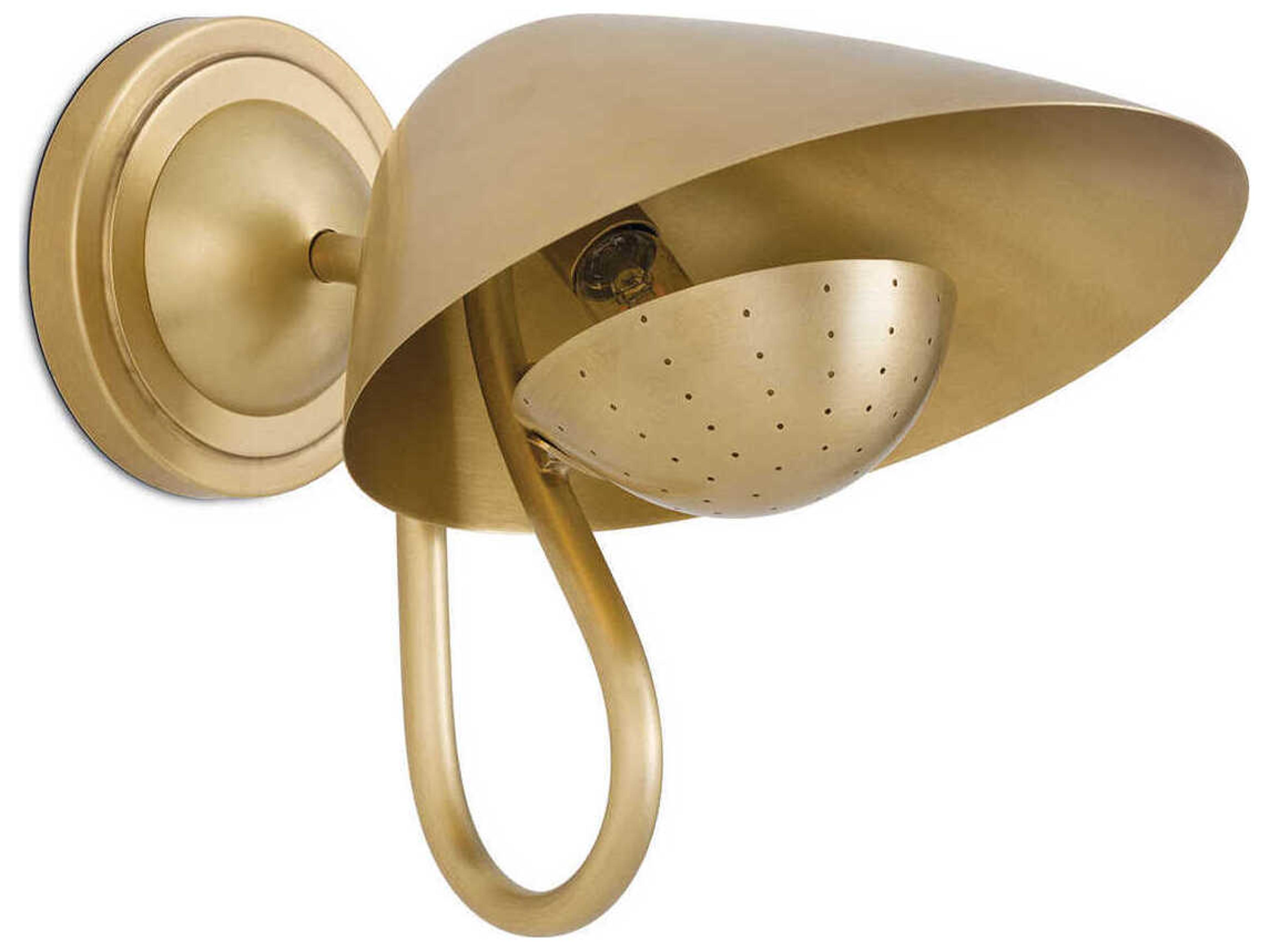 Regina Andrew Keaton 1-Light Natural Brass Wall Sconce