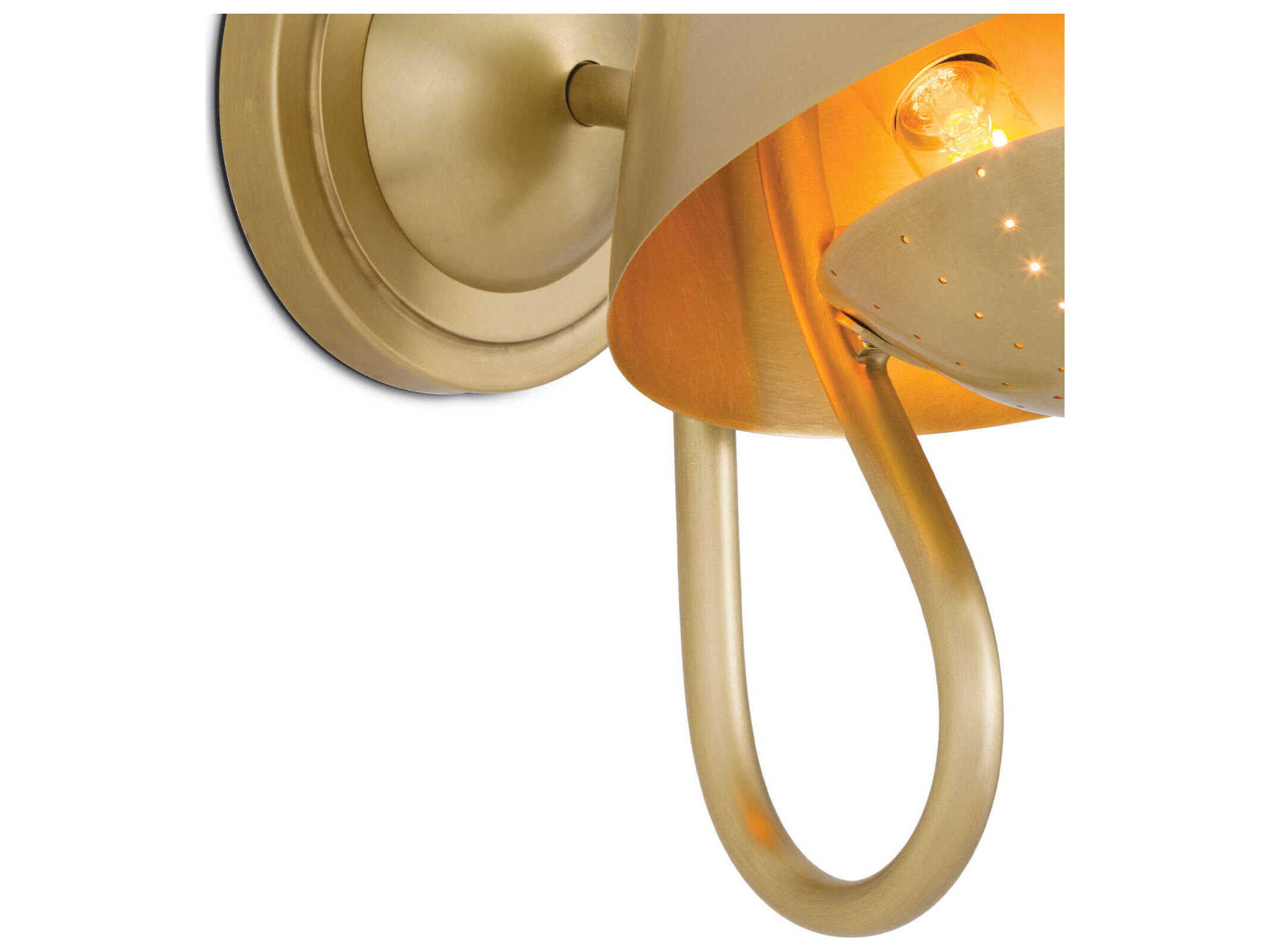Regina Andrew Keaton 1-Light Natural Brass Wall Sconce