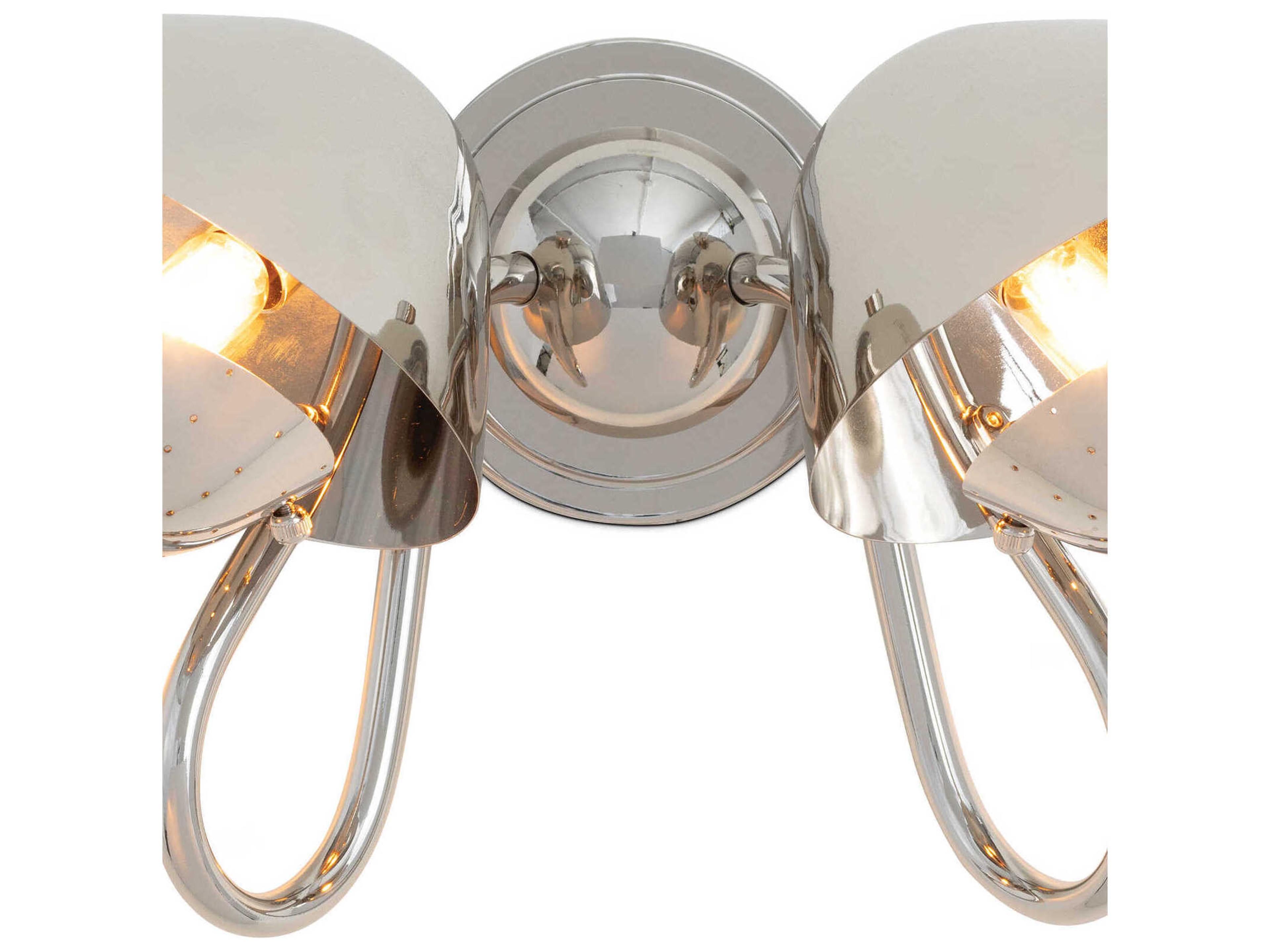 Regina Andrew Keaton 2-Light Polished Nickel Wall Sconce