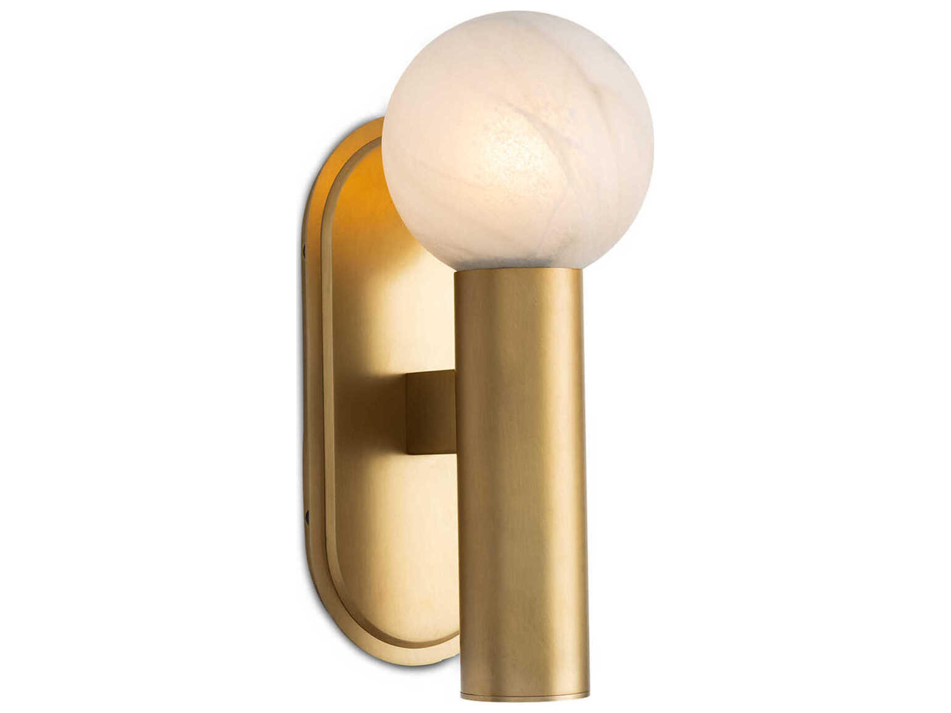 Dion 1-Light Natural Brass Wall Sconce