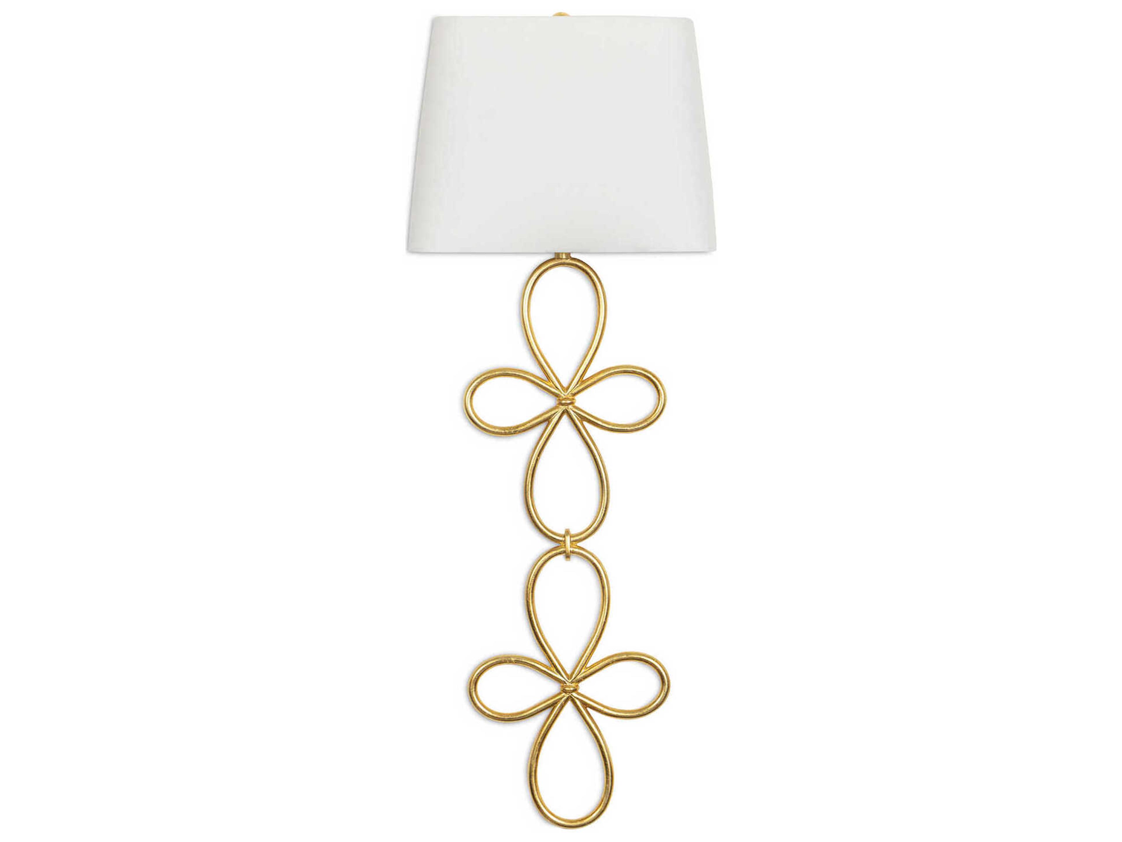 Minuet 1-Light Gold Leaf Wall Sconce