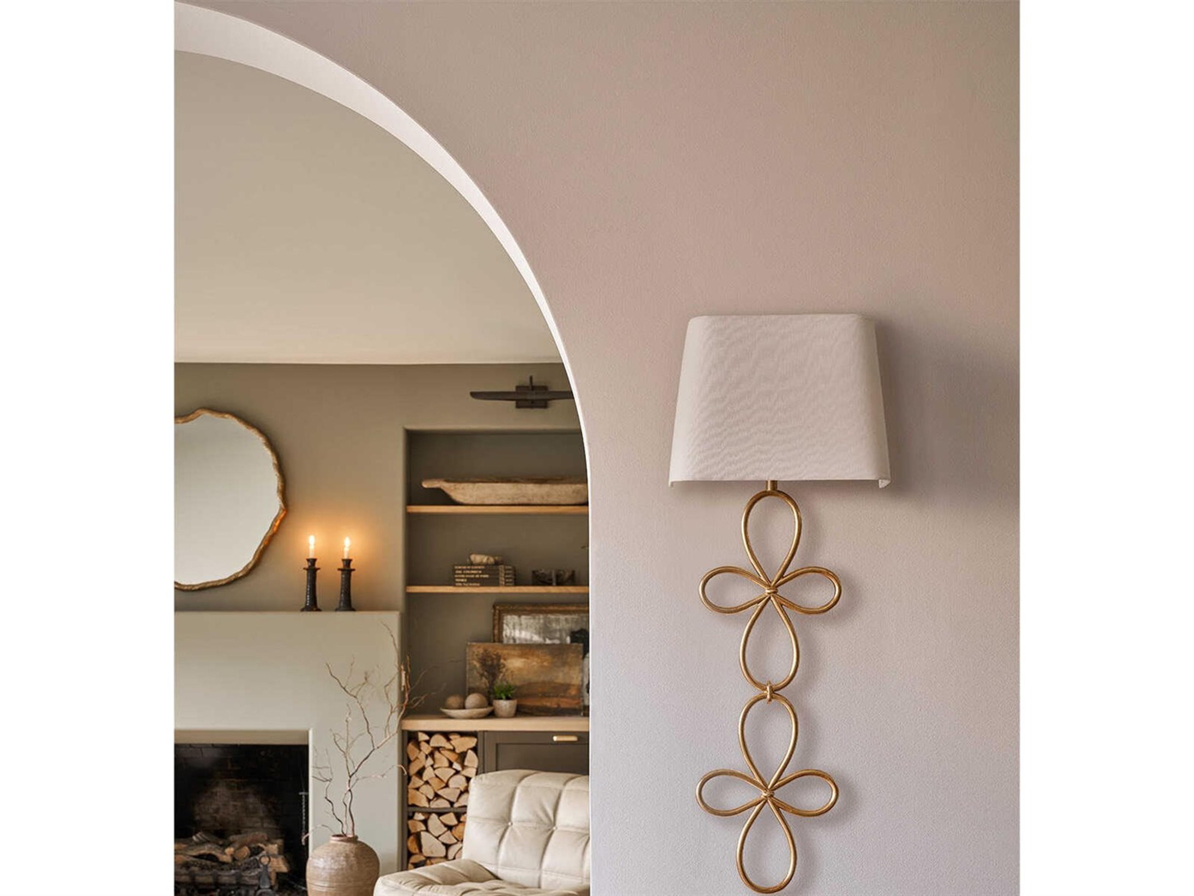 Regina Andrew Minuet 1-Light Gold Leaf Wall Sconce