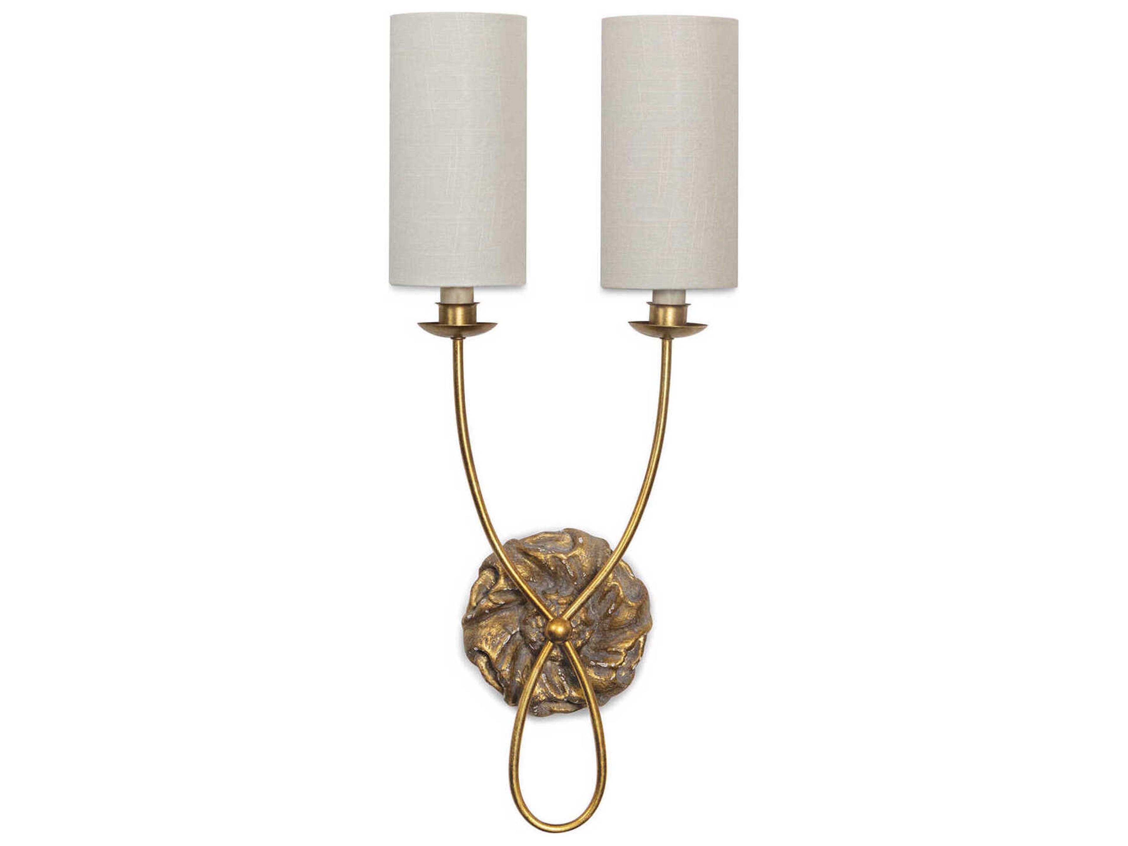 Domonique 2-Light Antique Gold Wall Sconce