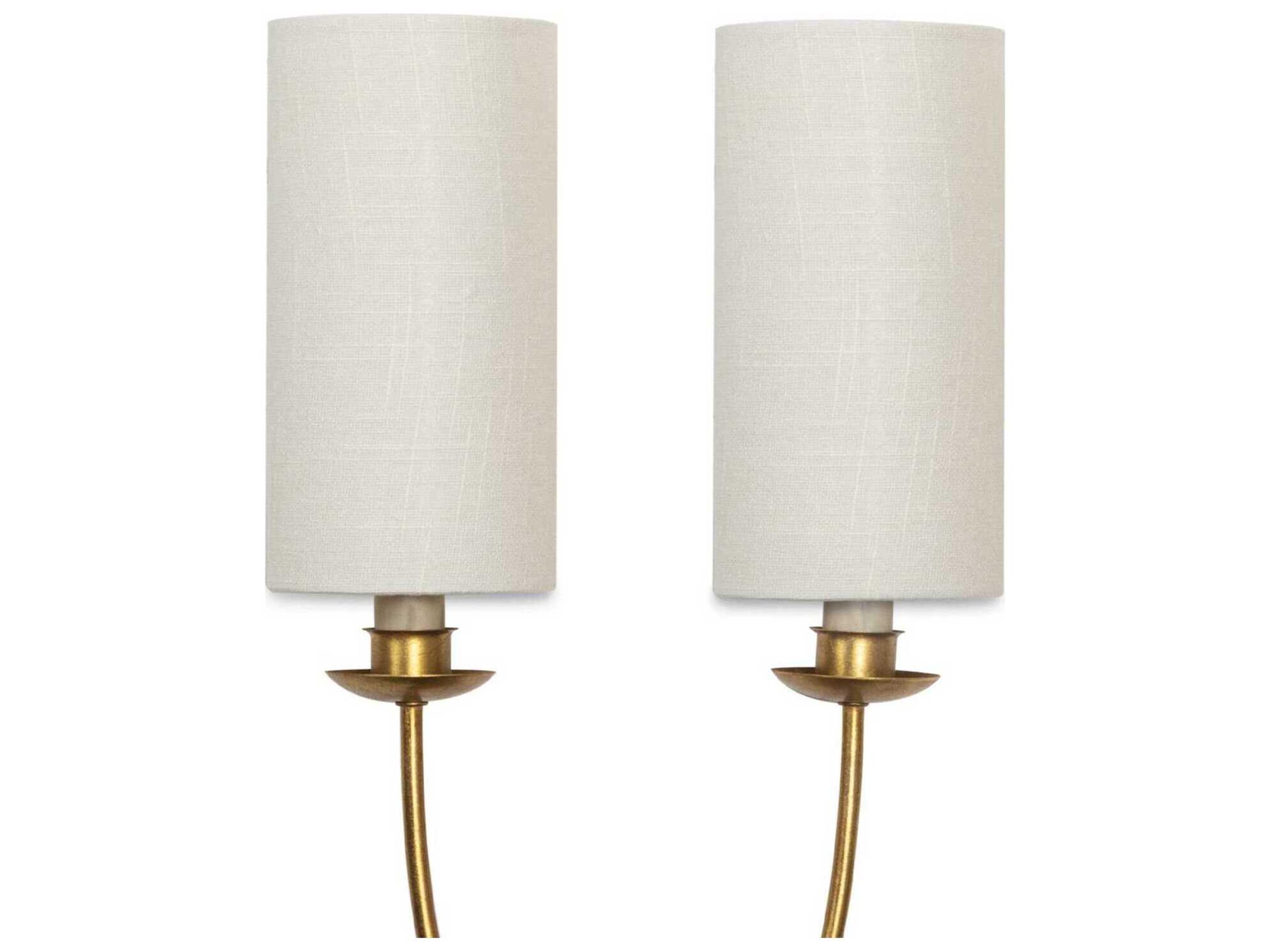 Regina Andrew Domonique 2-Light Antique Gold Wall Sconce