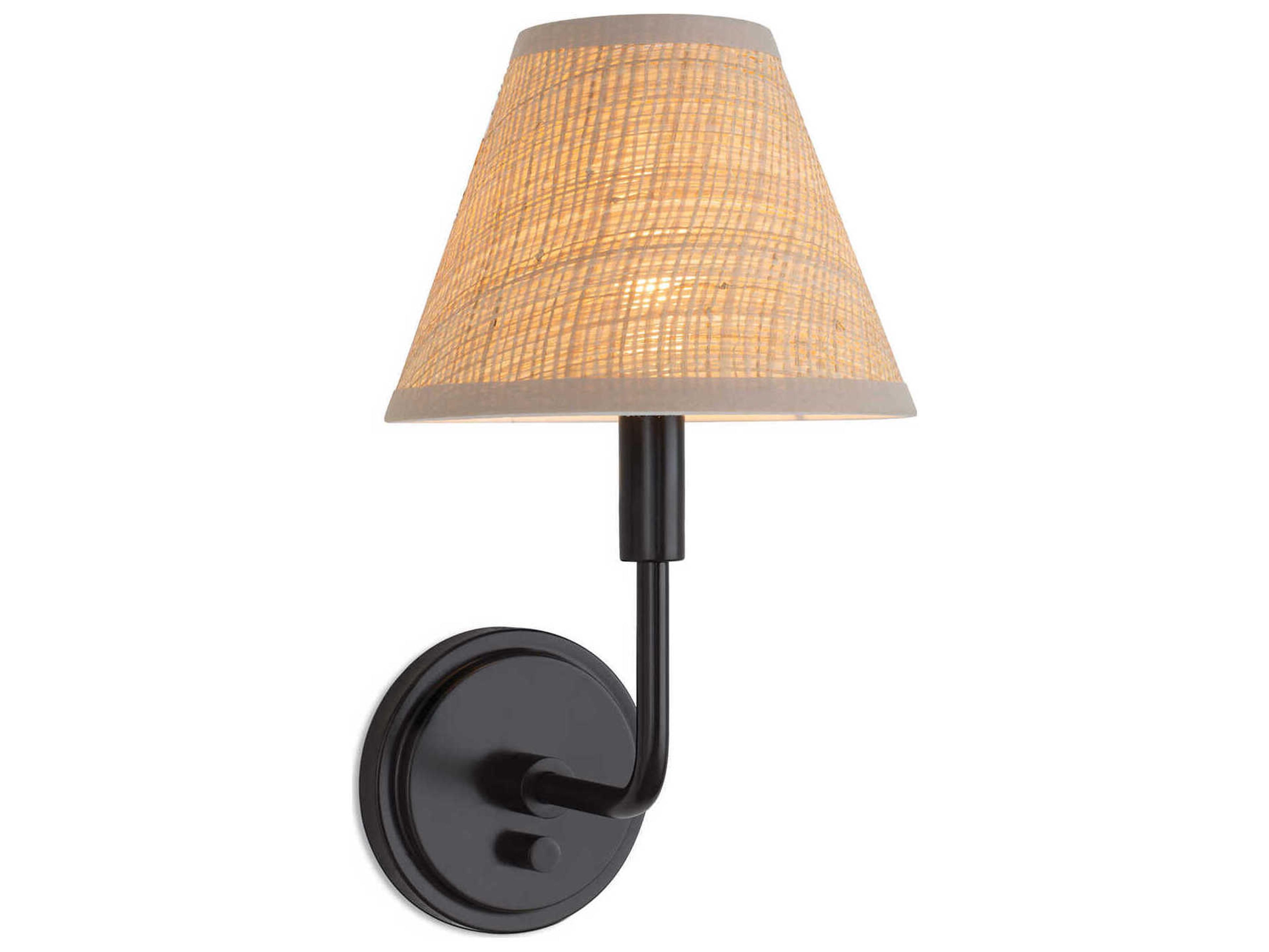 Regina Andrew Polly 1-Light Blackened Brass Wall Sconce