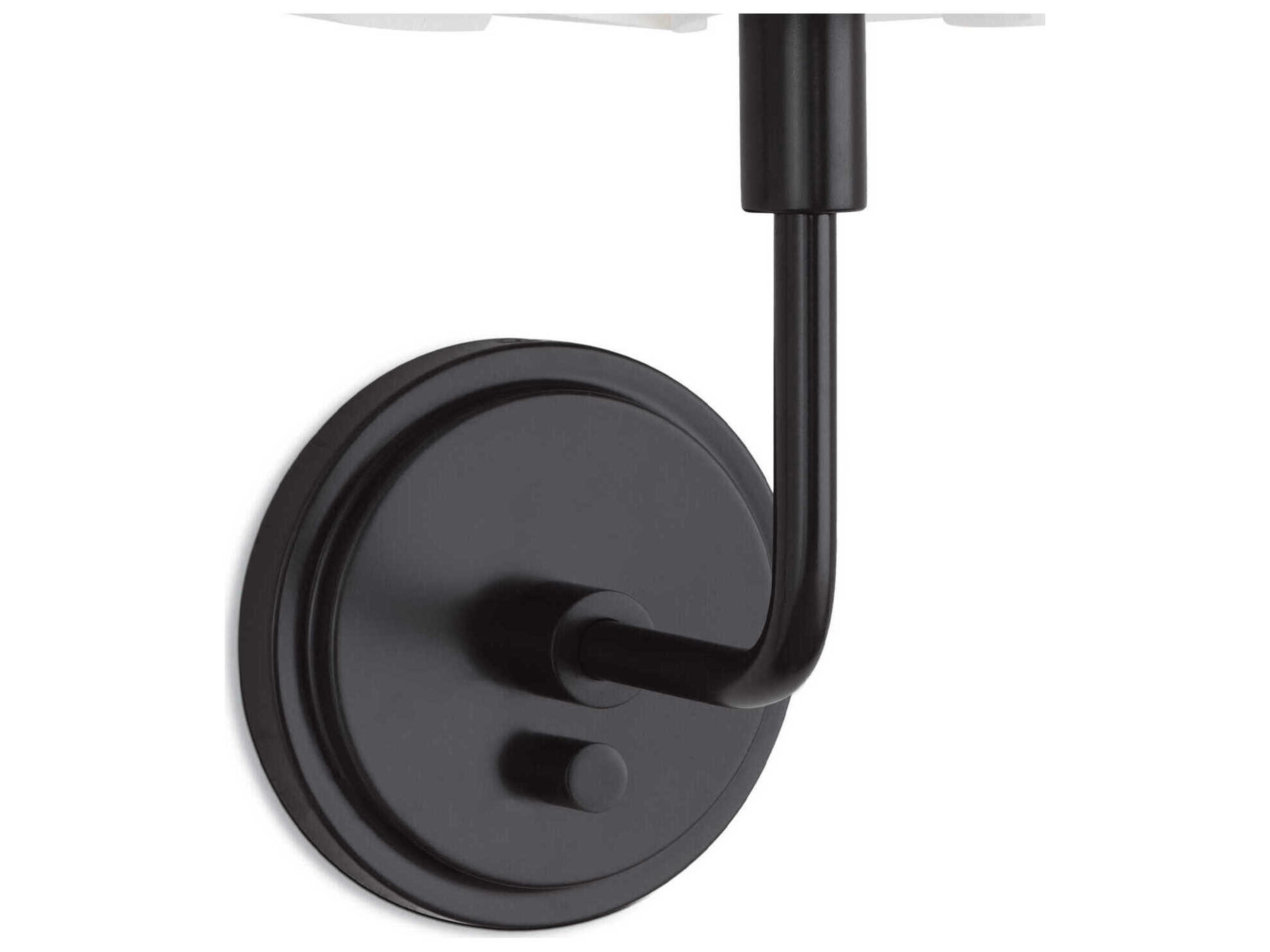 Regina Andrew Polly 1-Light Blackened Brass Wall Sconce