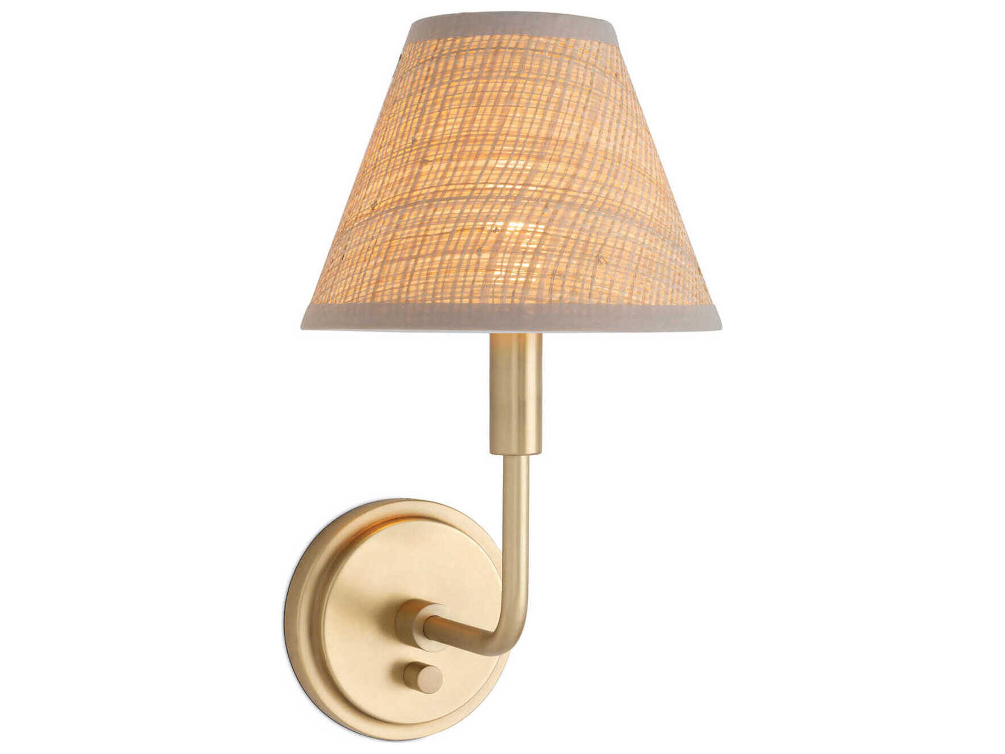 Regina Andrew Polly 1-Light Natural Brass Wall Sconce