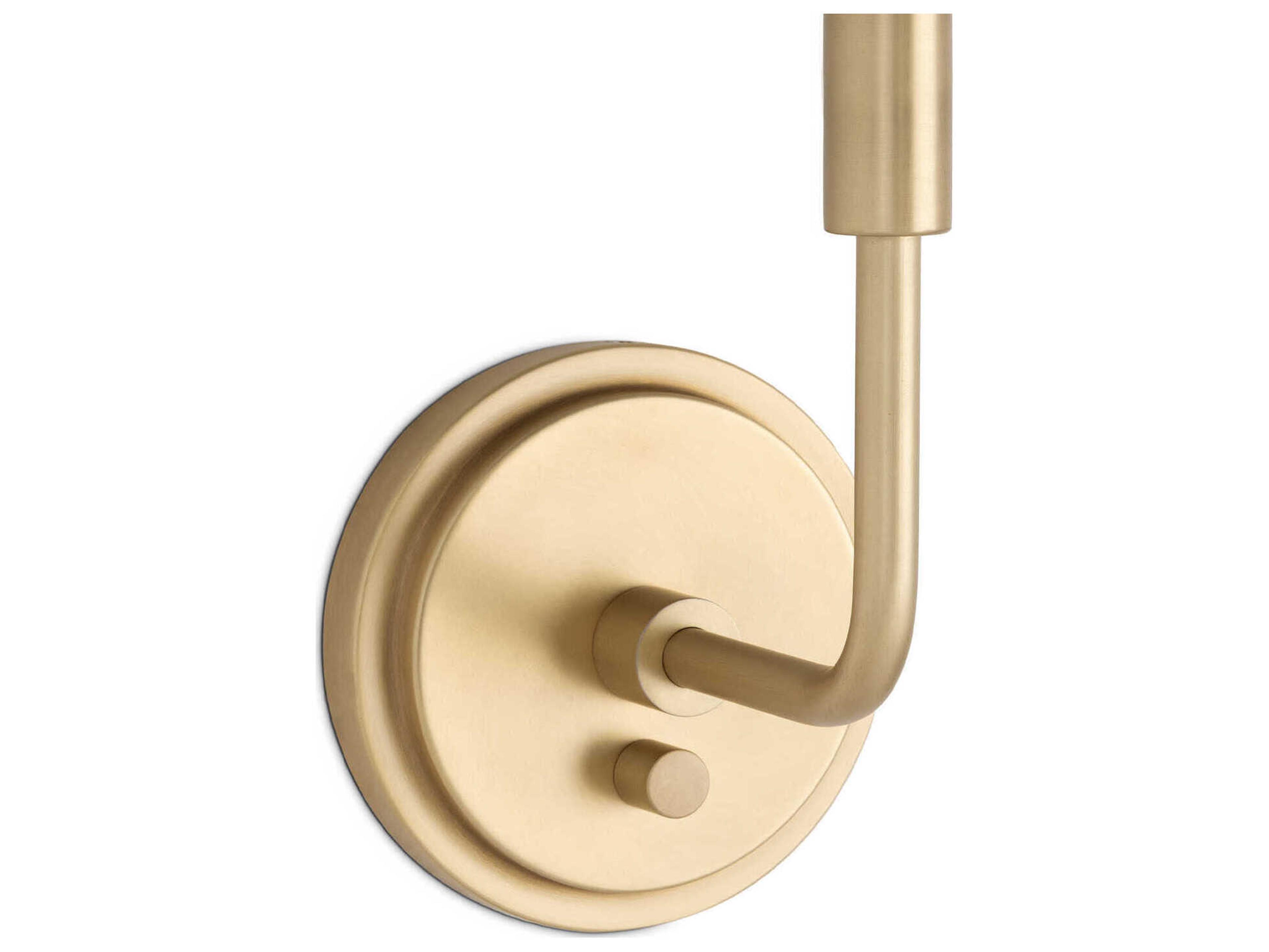 Regina Andrew Polly 1-Light Natural Brass Wall Sconce
