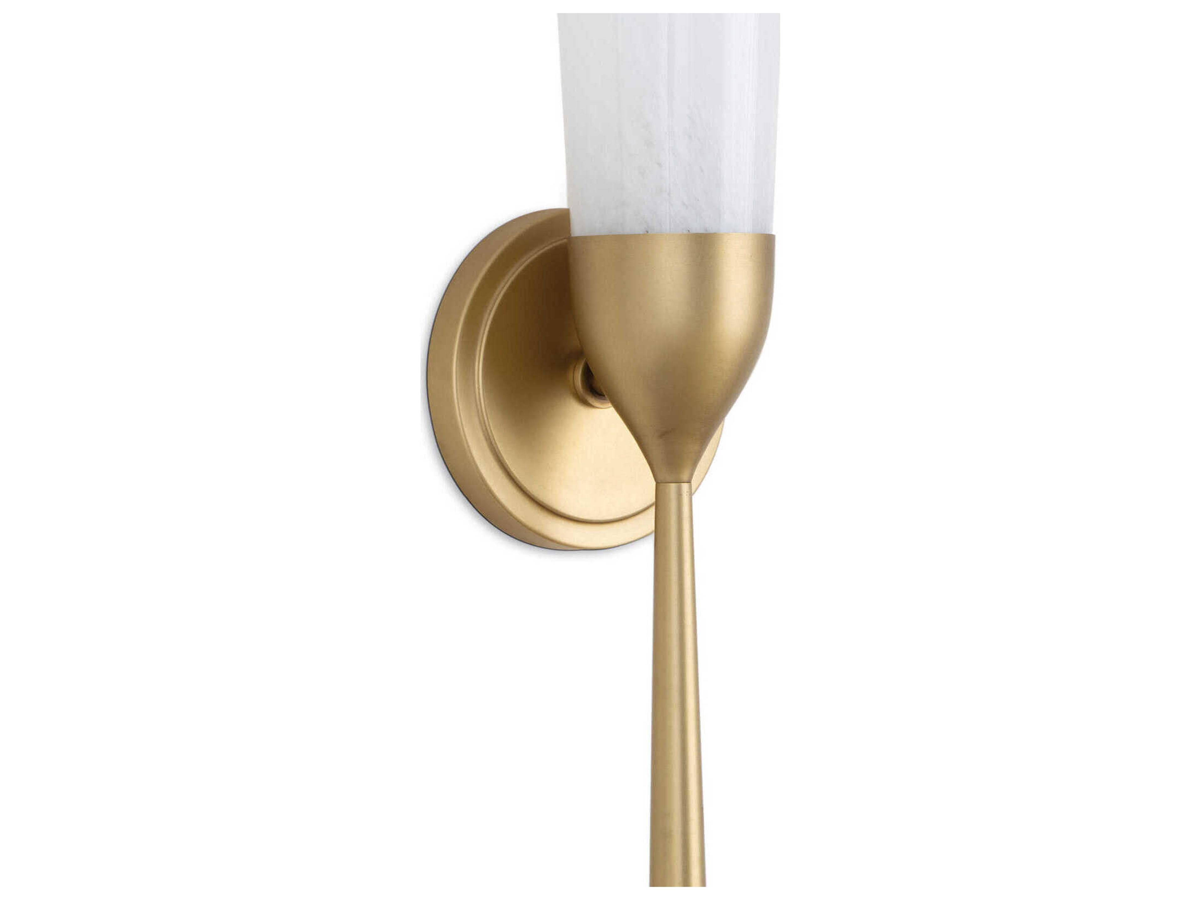 Regina Andrew Mousseaux 1-Light Natural Brass Wall Sconce