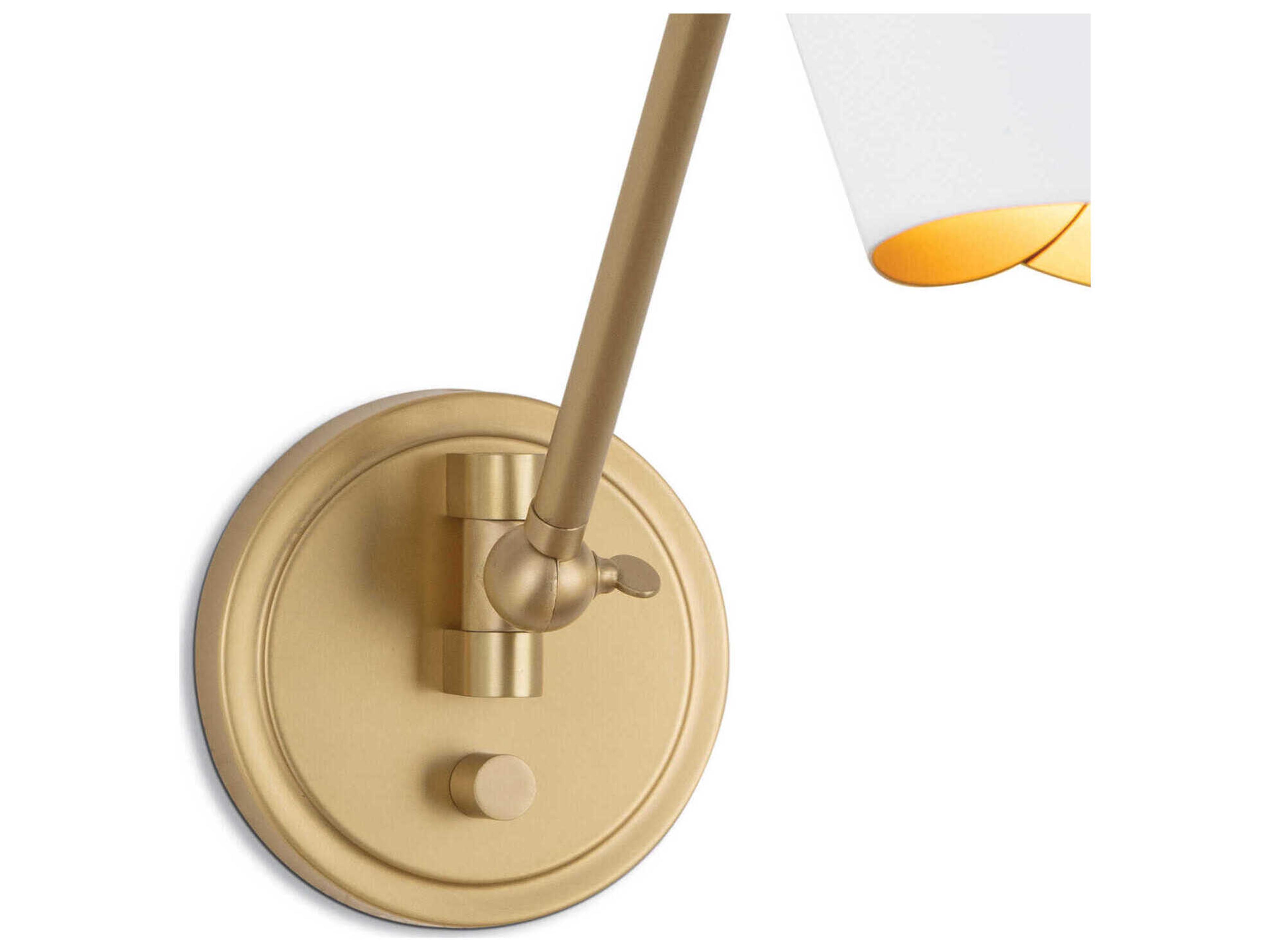 Regina Andrew Vest 1-Light White Swing Wall Sconce