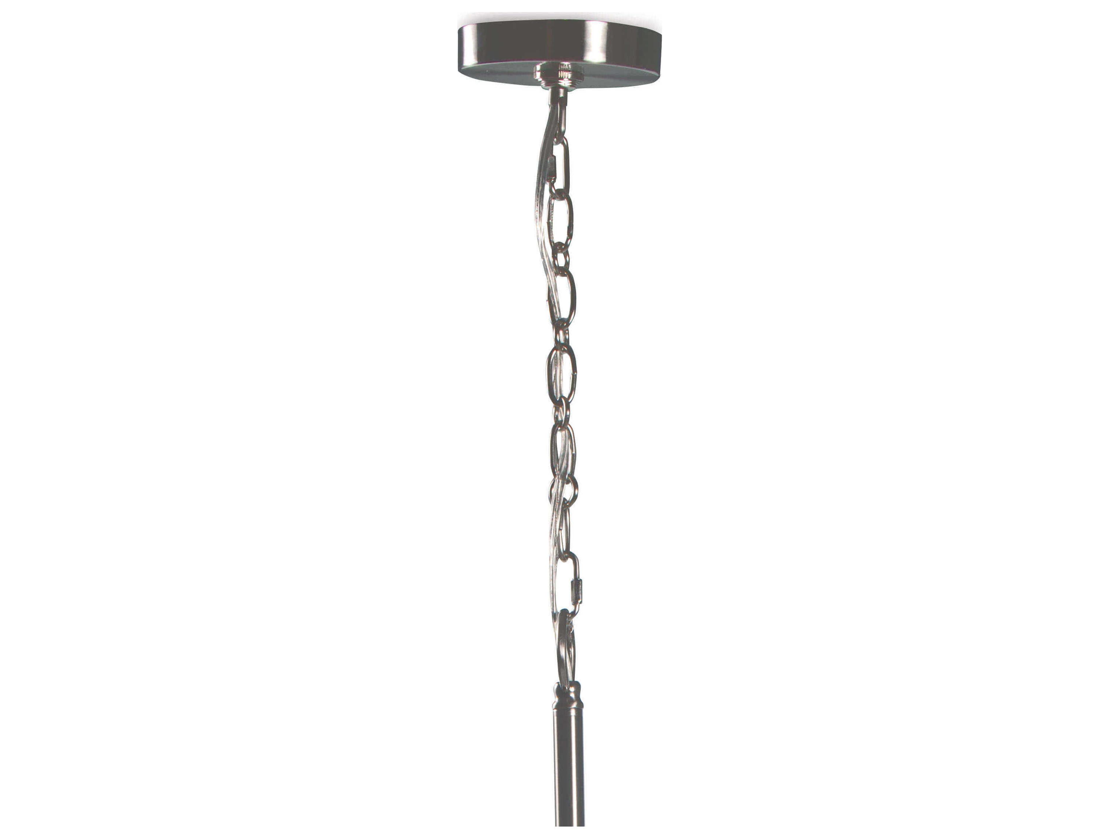 Regina Andrew Bubbles 1-Light Brushed Nickel Clear Globe Pendant