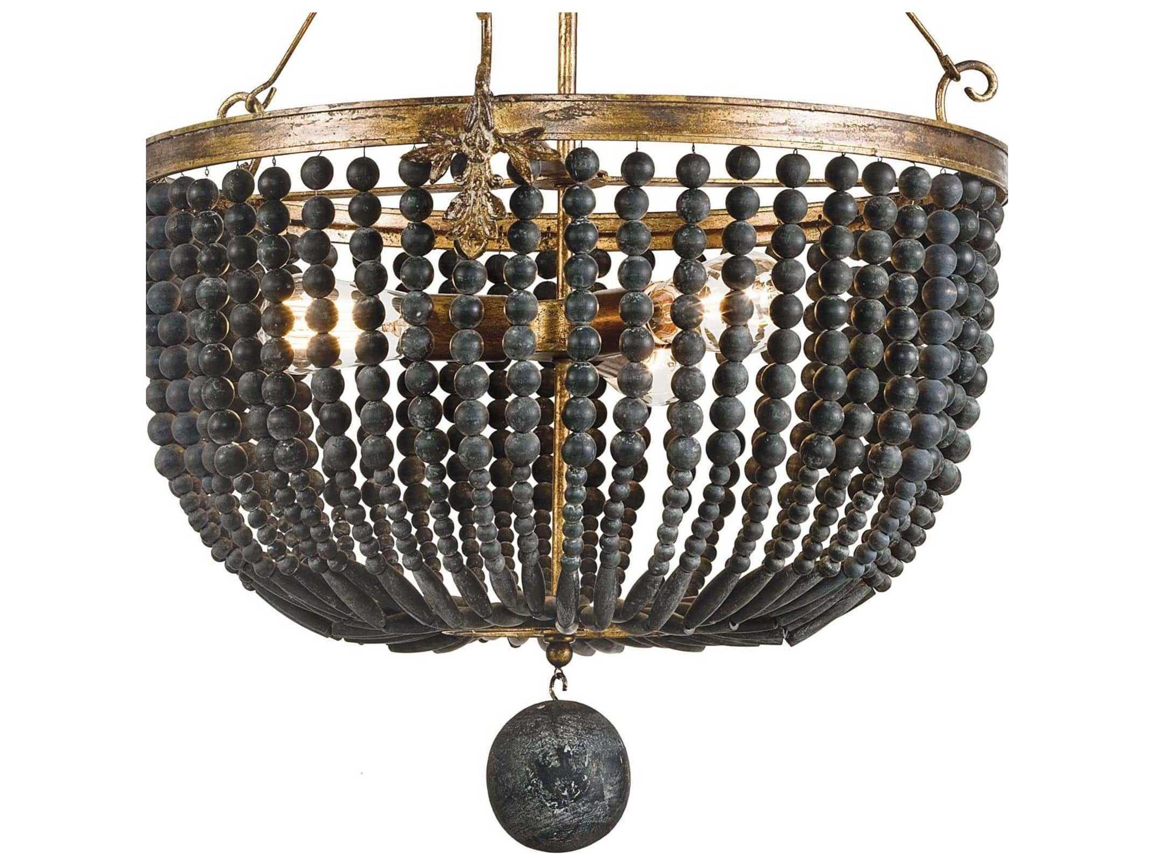 Regina Andrew Fabian 3-Light Black Gold Pendant