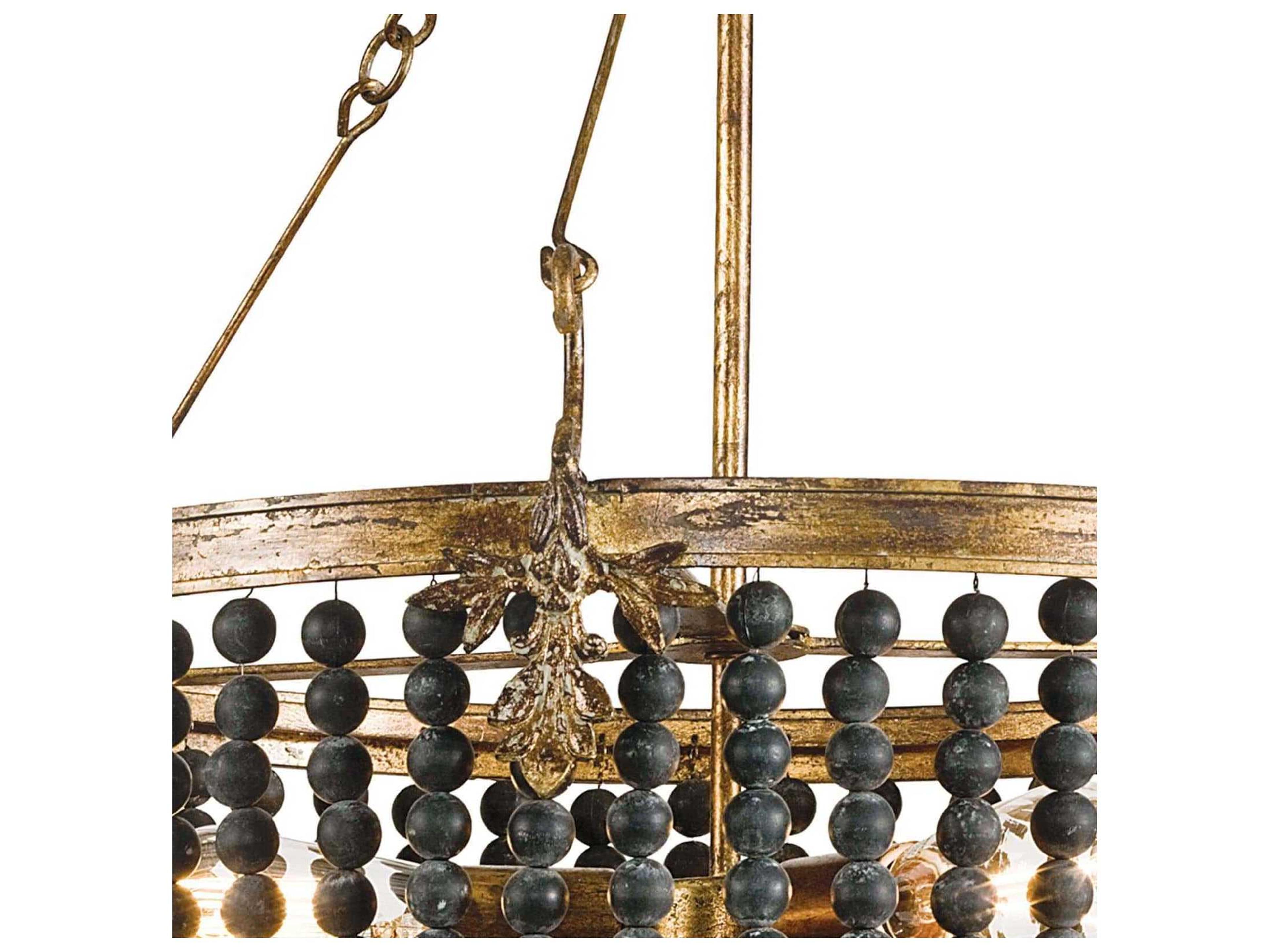 Regina Andrew Fabian 3-Light Black Gold Pendant