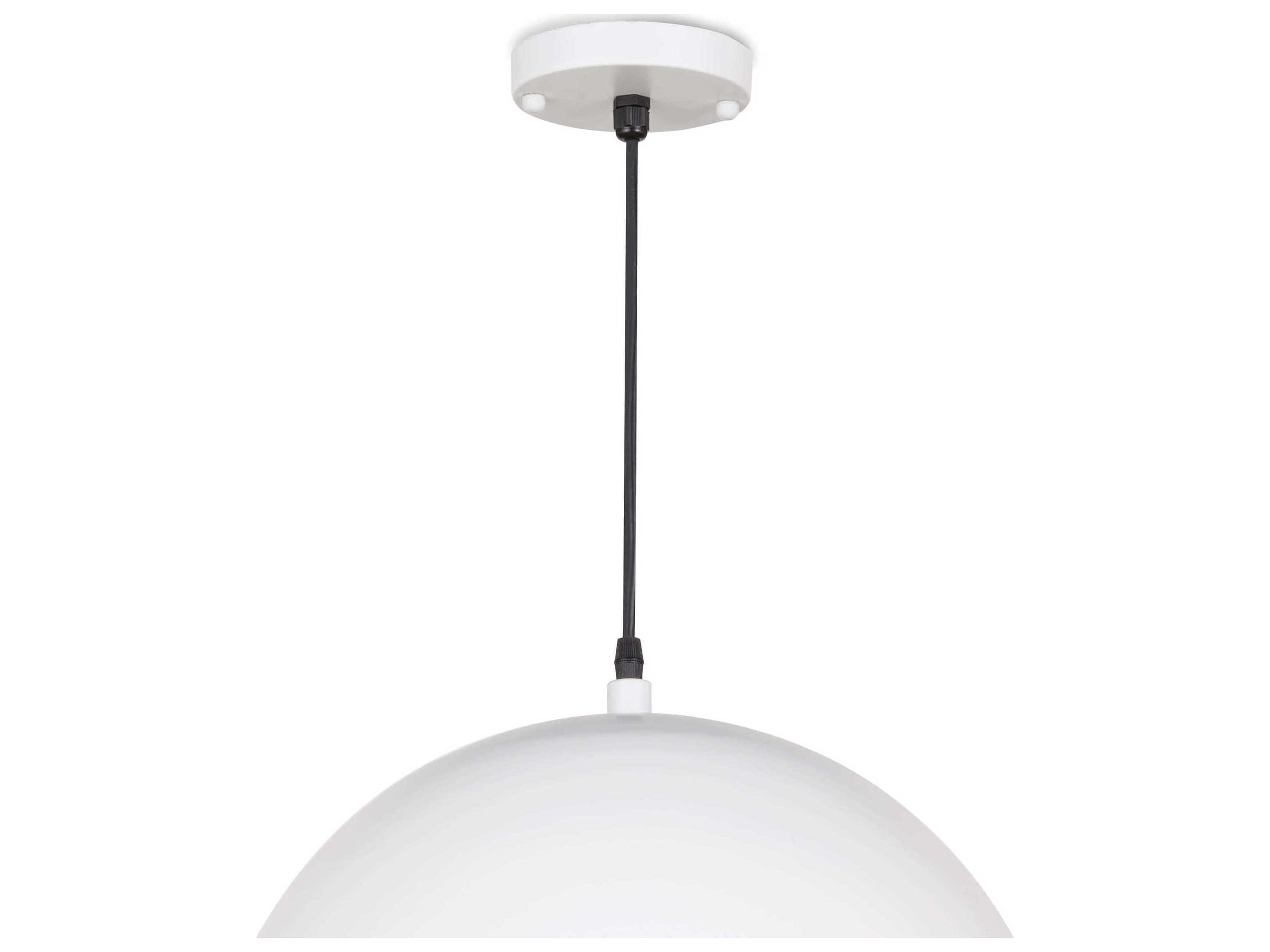 Regina Andrew Sigmund 1-Light White Dome Pendant