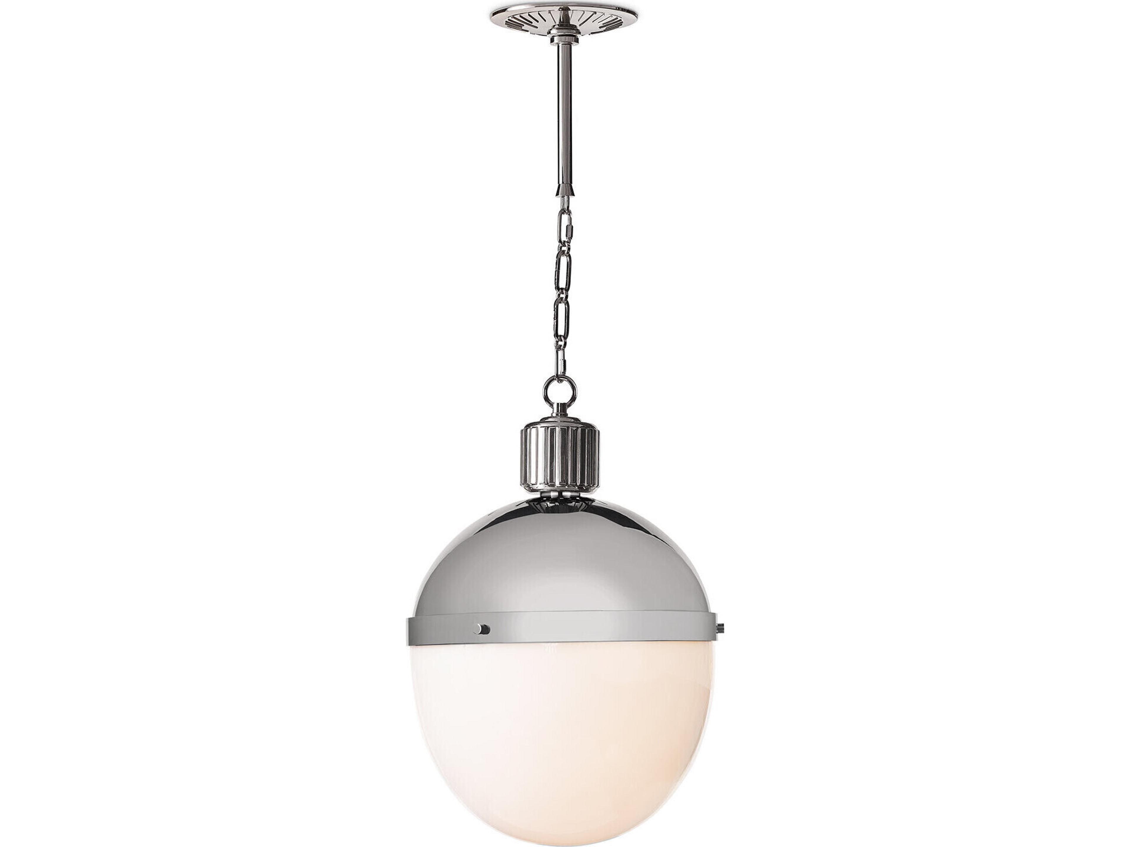 Otis 1-Light Polished Nickel Pendant
