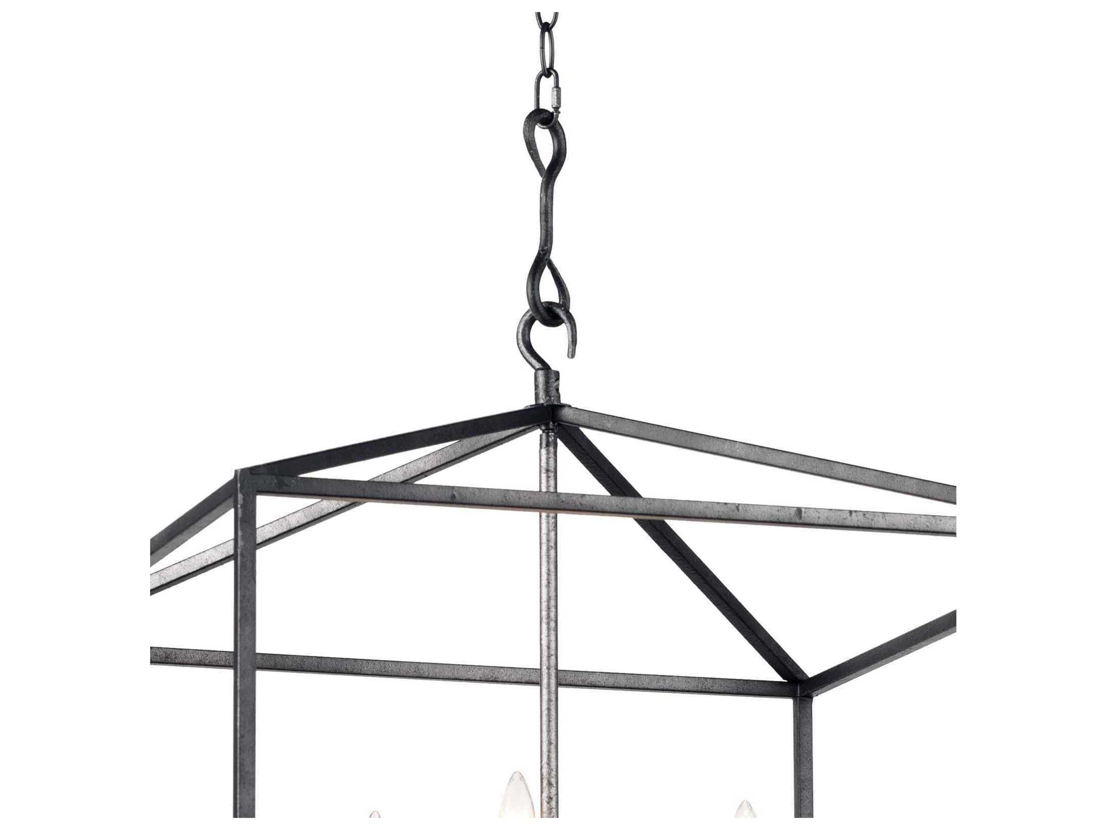 Regina Andrew Cape 8-Light Blackened Iron Gray Candelabra Chandelier