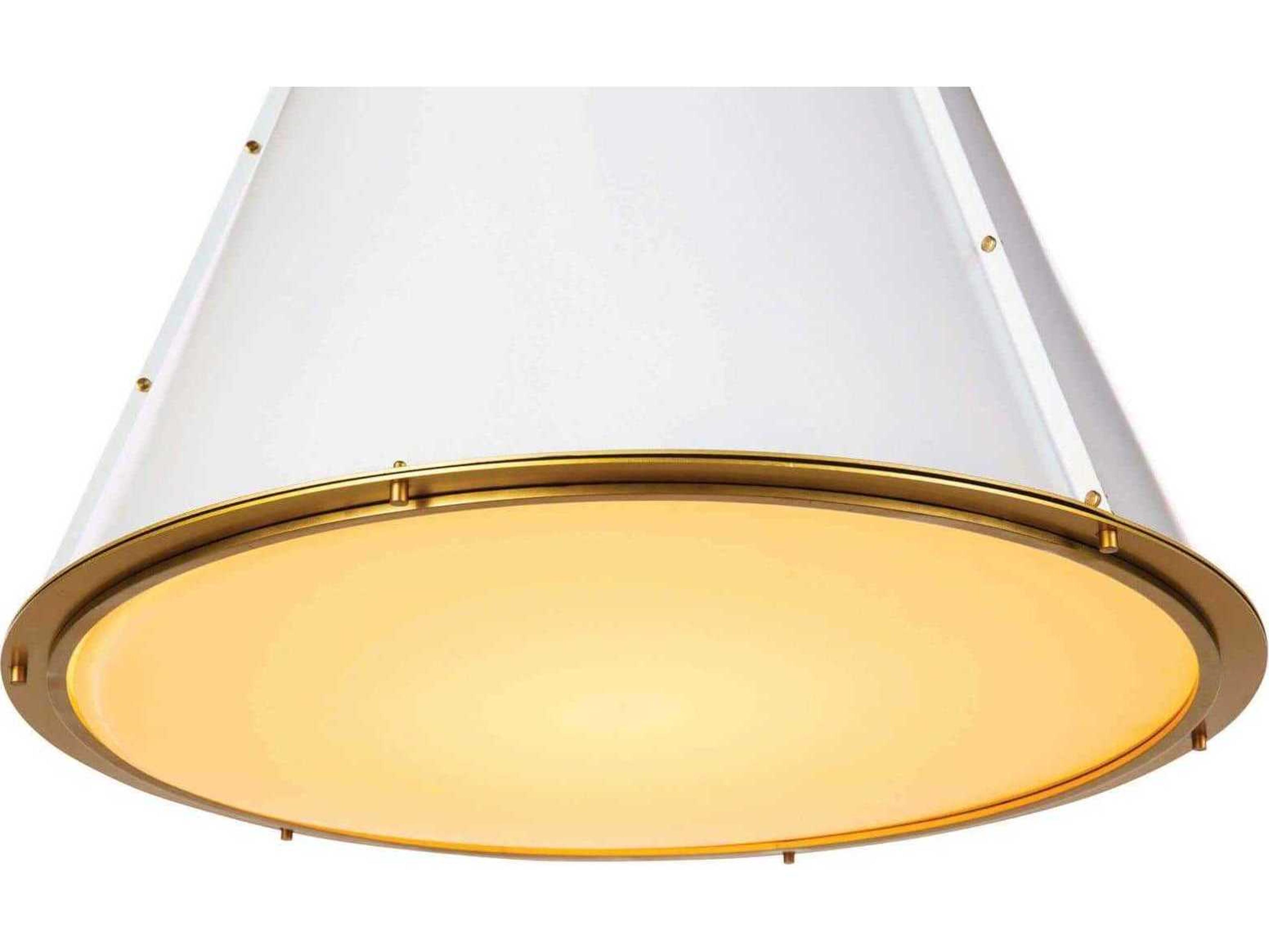 Regina Andrew French Maid 3-Light White Pendant