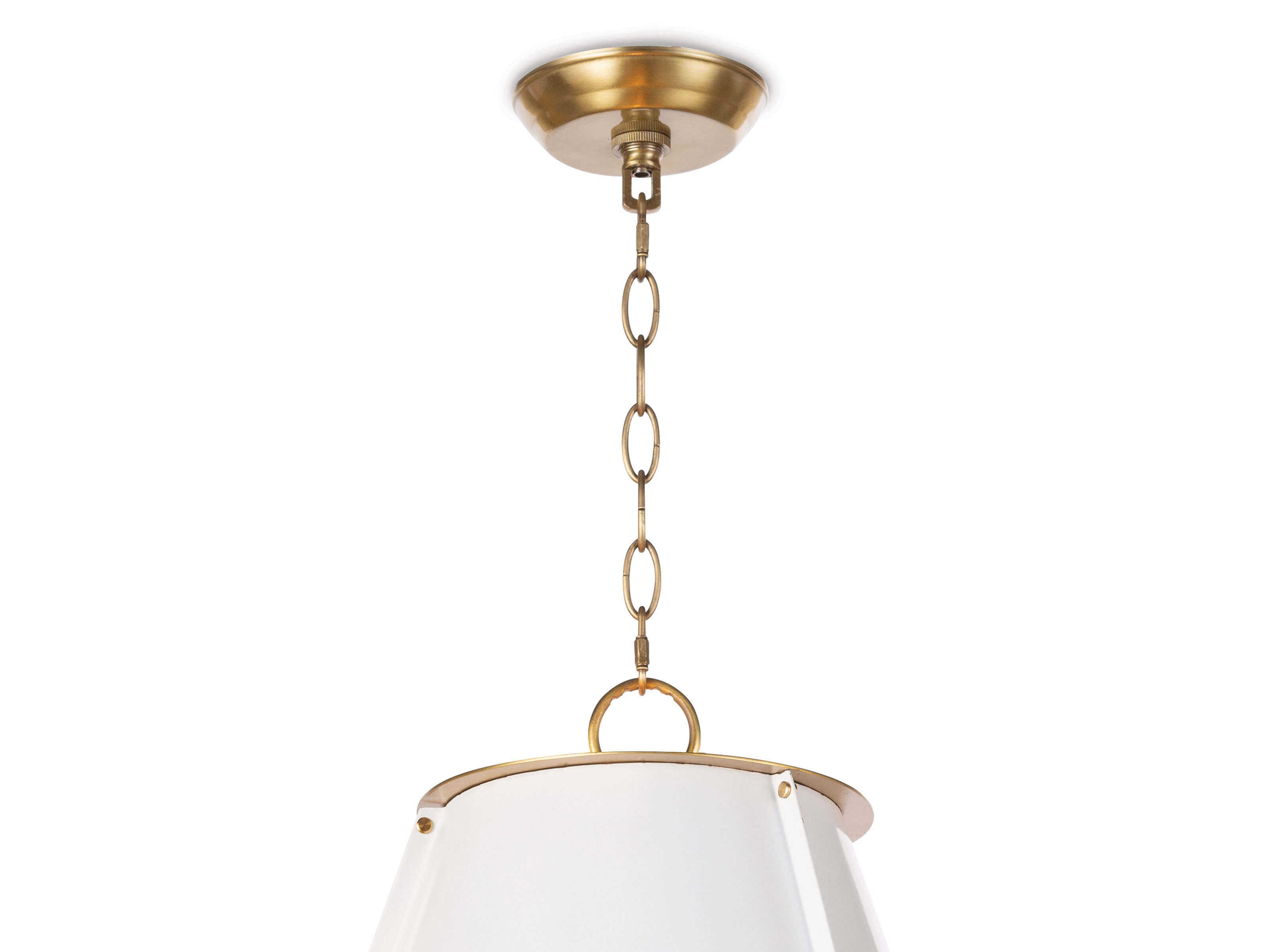 Regina Andrew French Maid 3-Light White Pendant