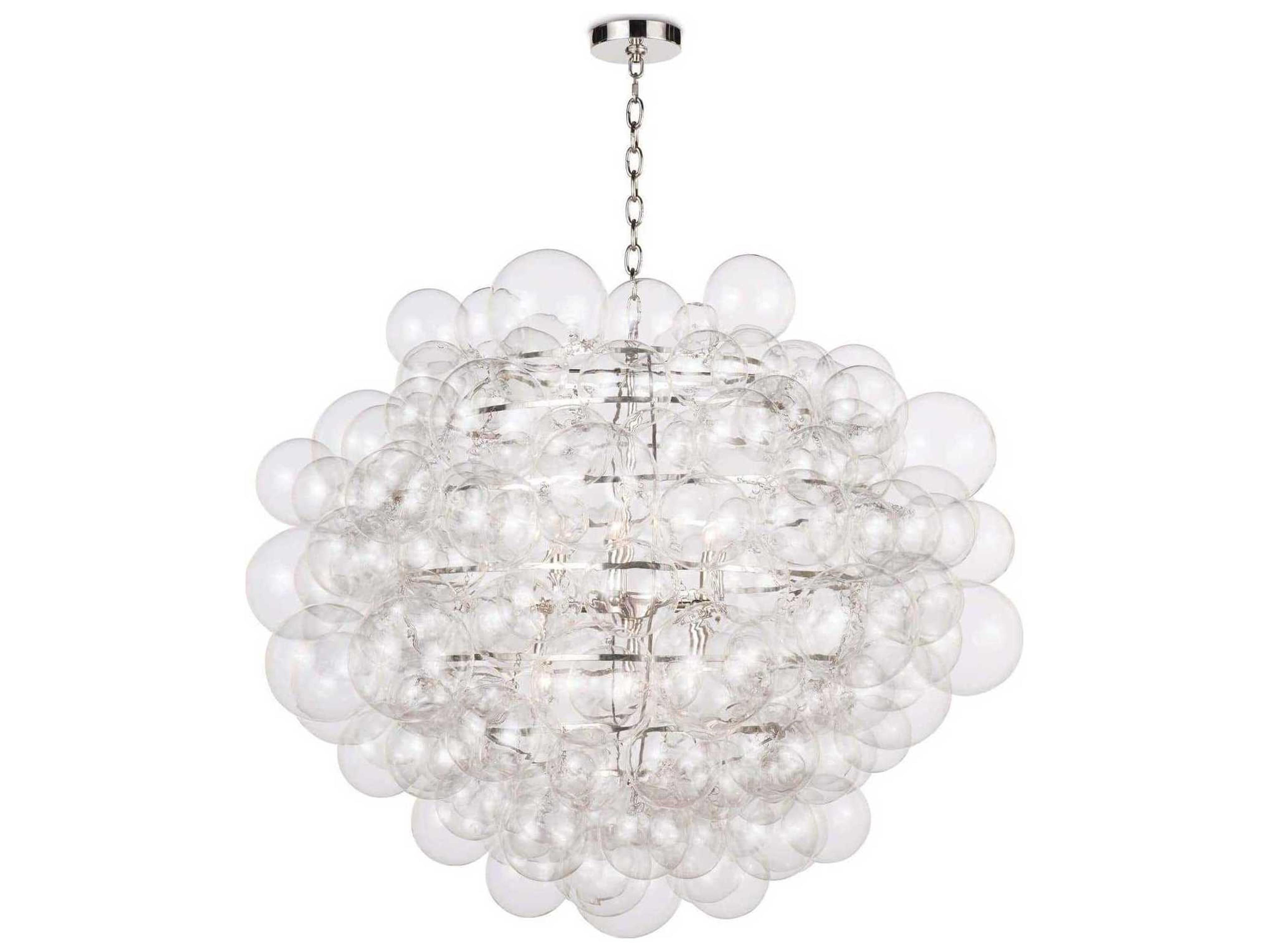 6-Light Clear Glass Globe Chandelier