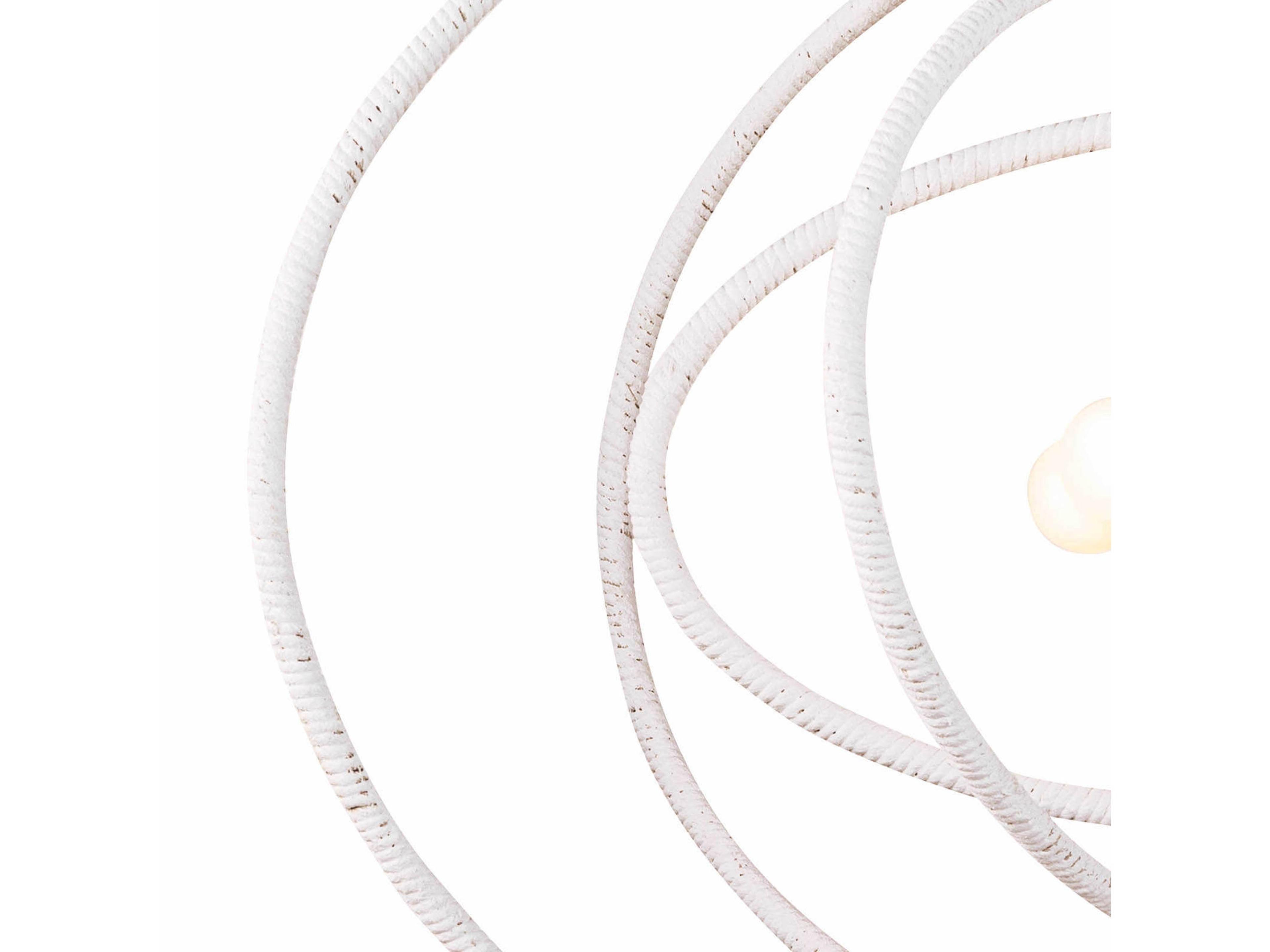 Regina Andrew 4-Light White Geometric Round Pendant