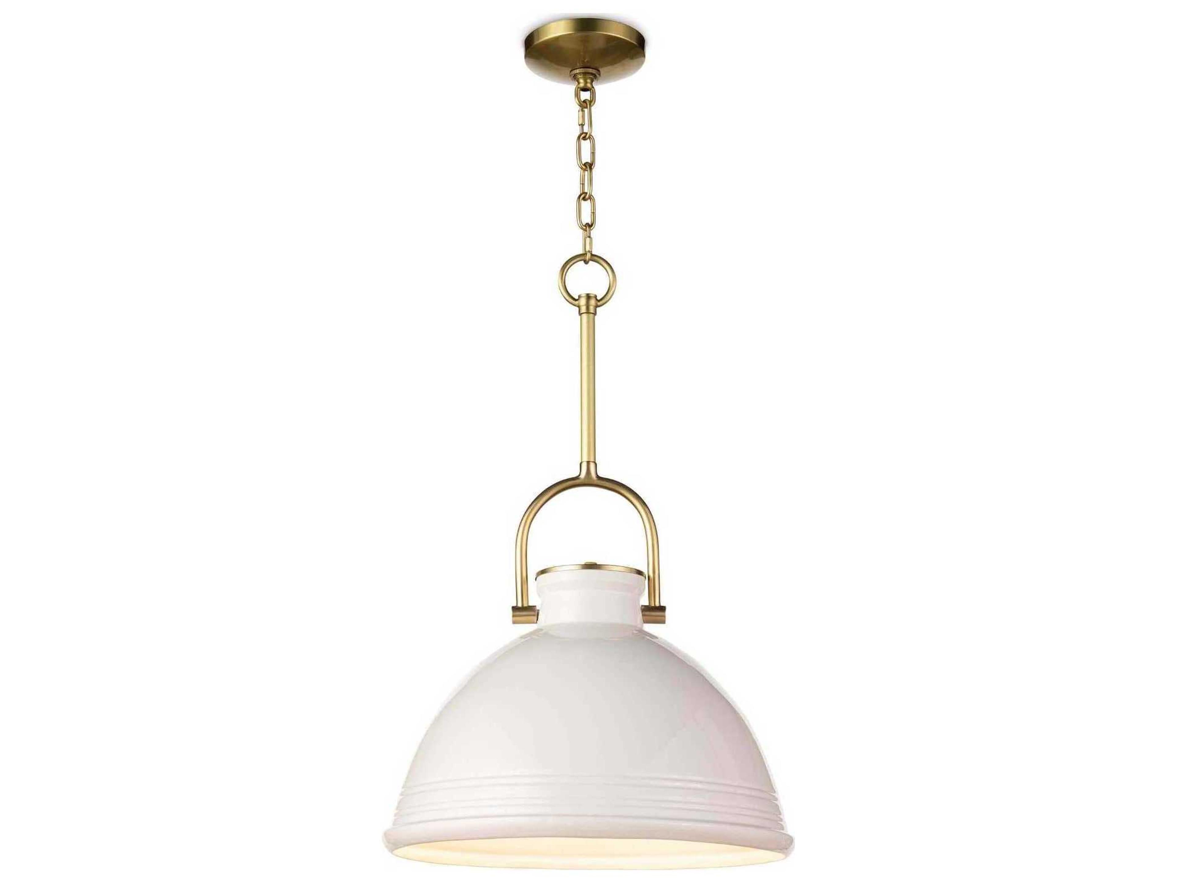 Eloise 1-Light White Bell Pendant