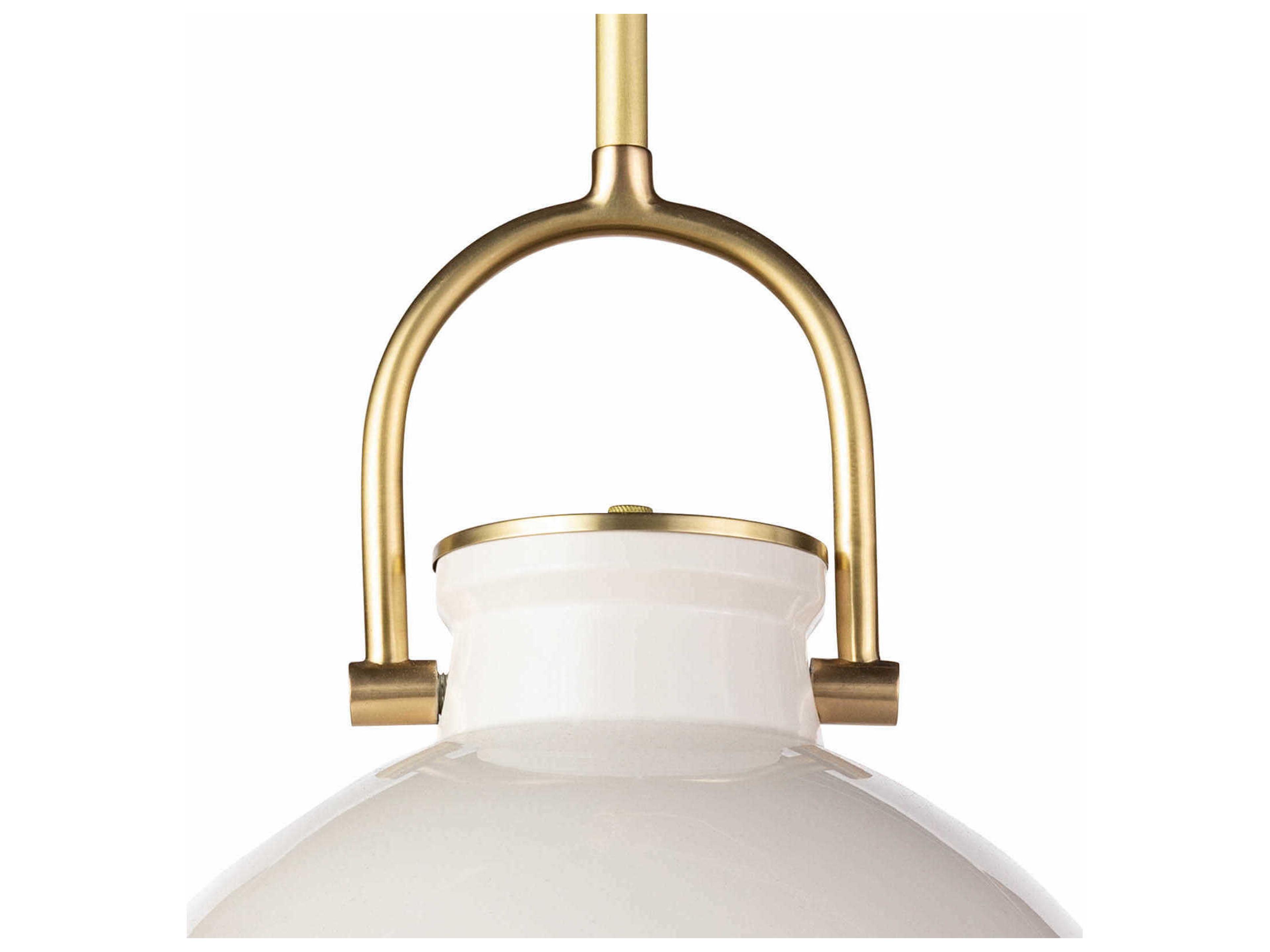 Regina Andrew Eloise 1-Light White Bell Pendant