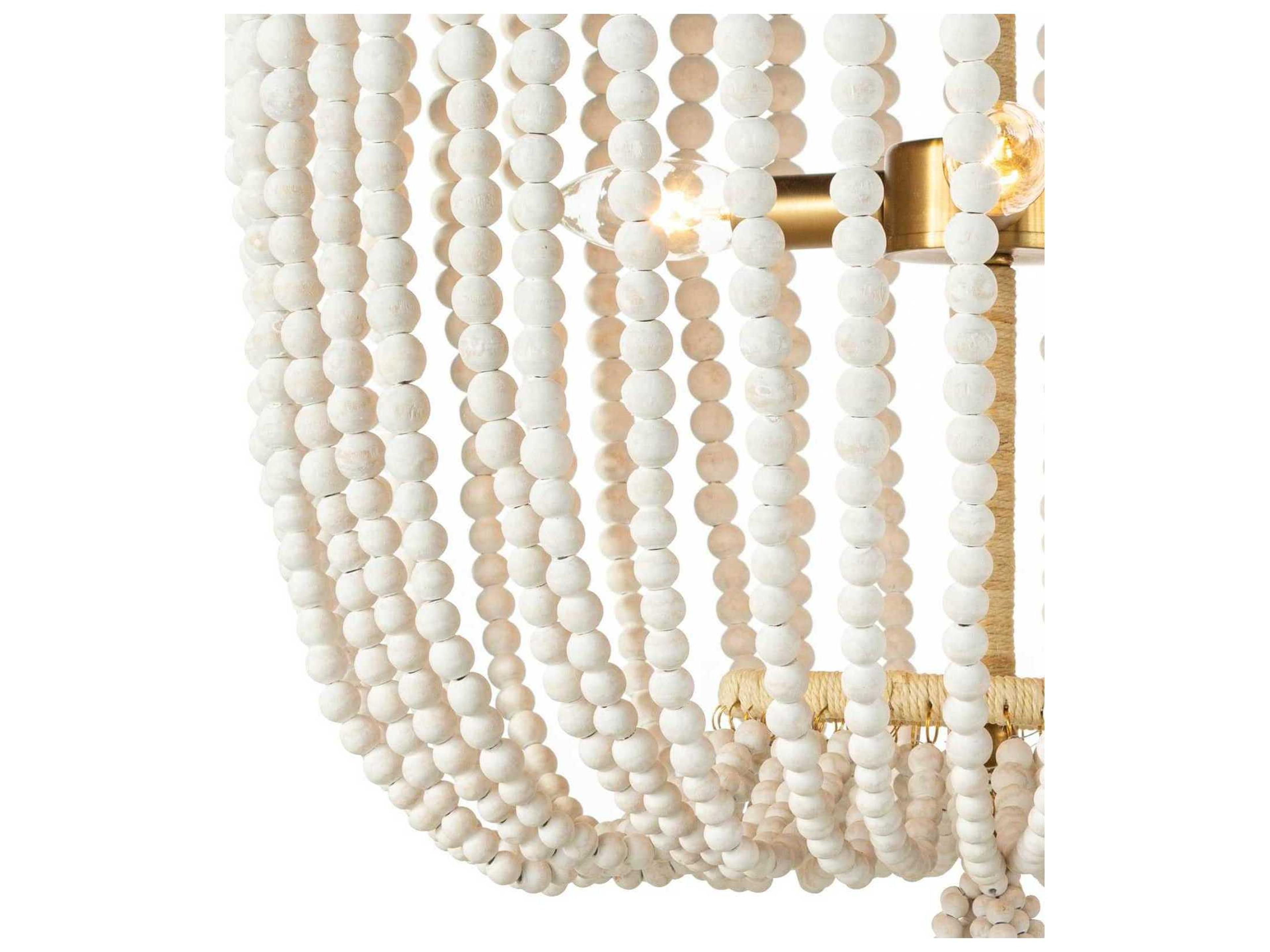 Regina Andrew Milos 3-Light White Chandelier