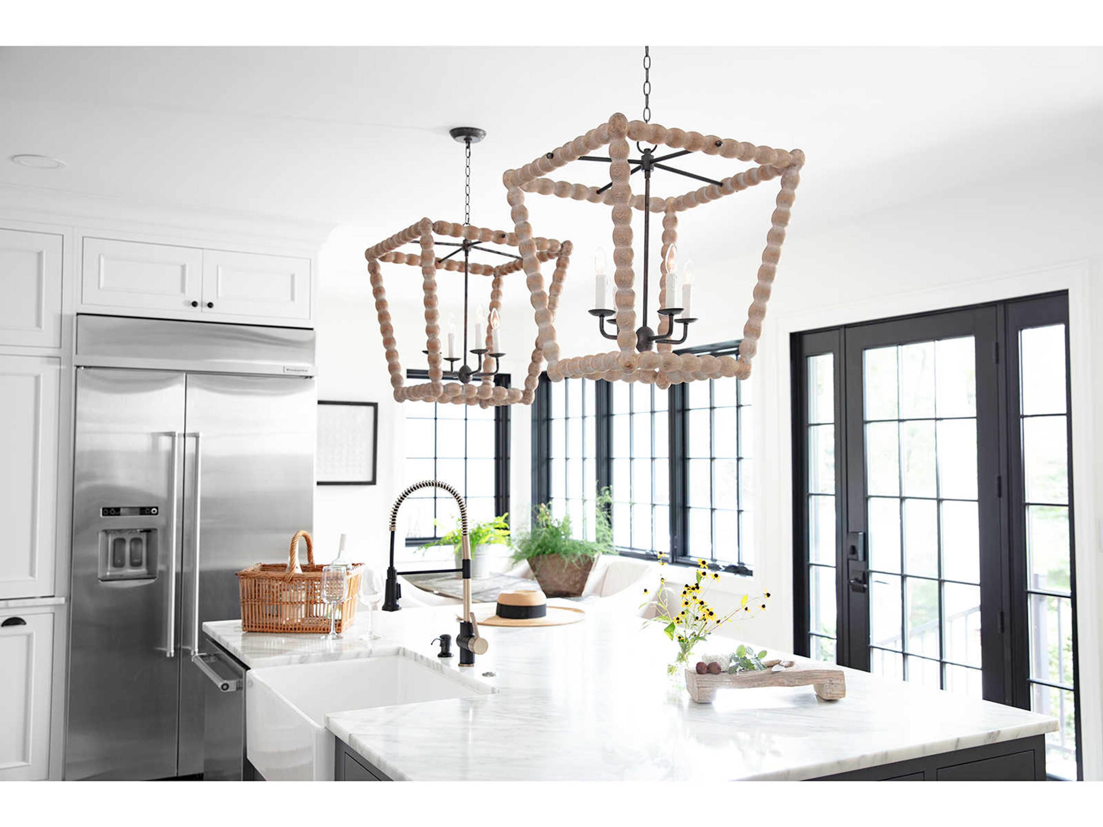 Regina Andrew 4-Light Natural Brown Candelabra Chandelier
