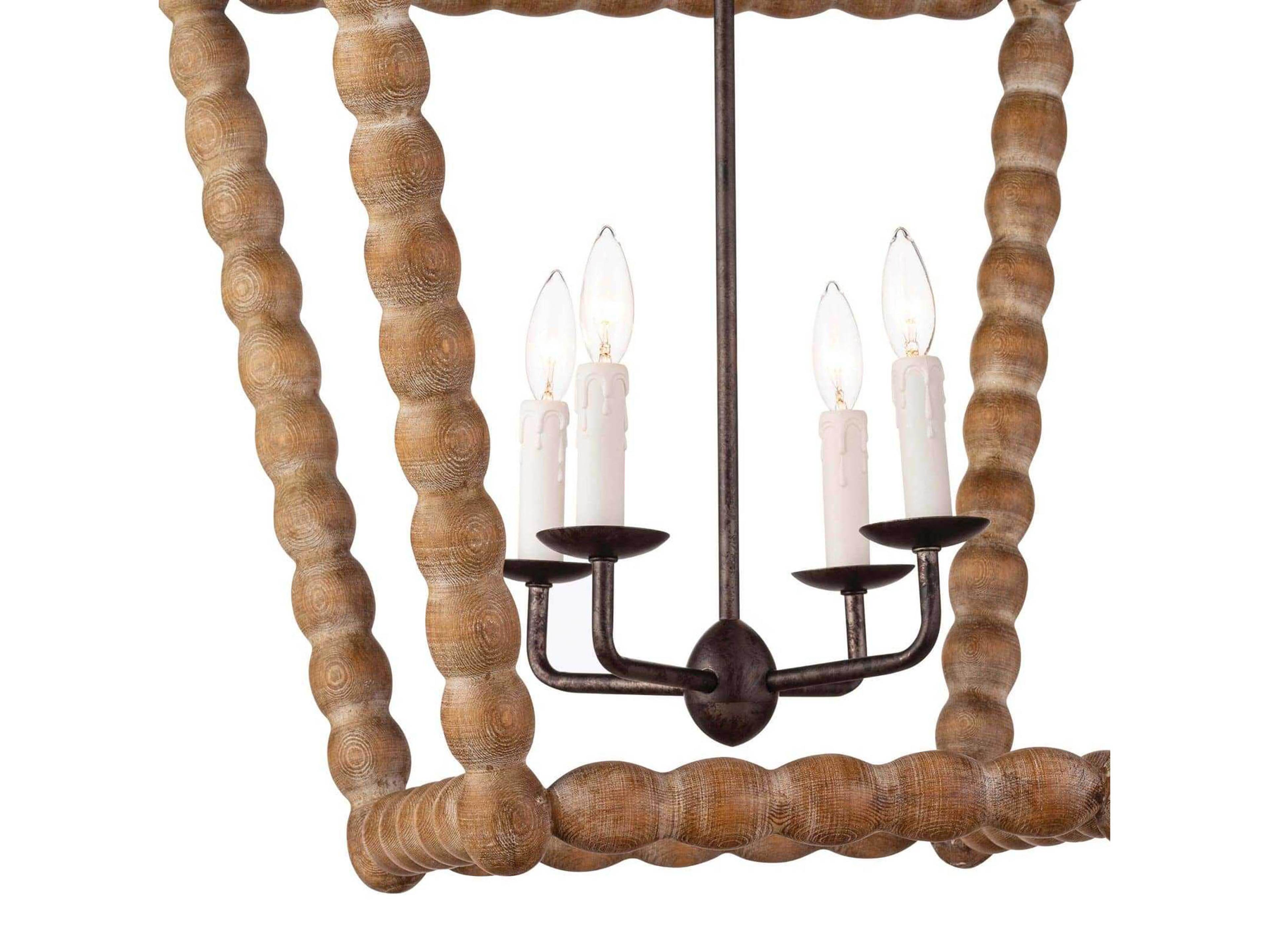 Regina Andrew 4-Light Natural Brown Candelabra Chandelier