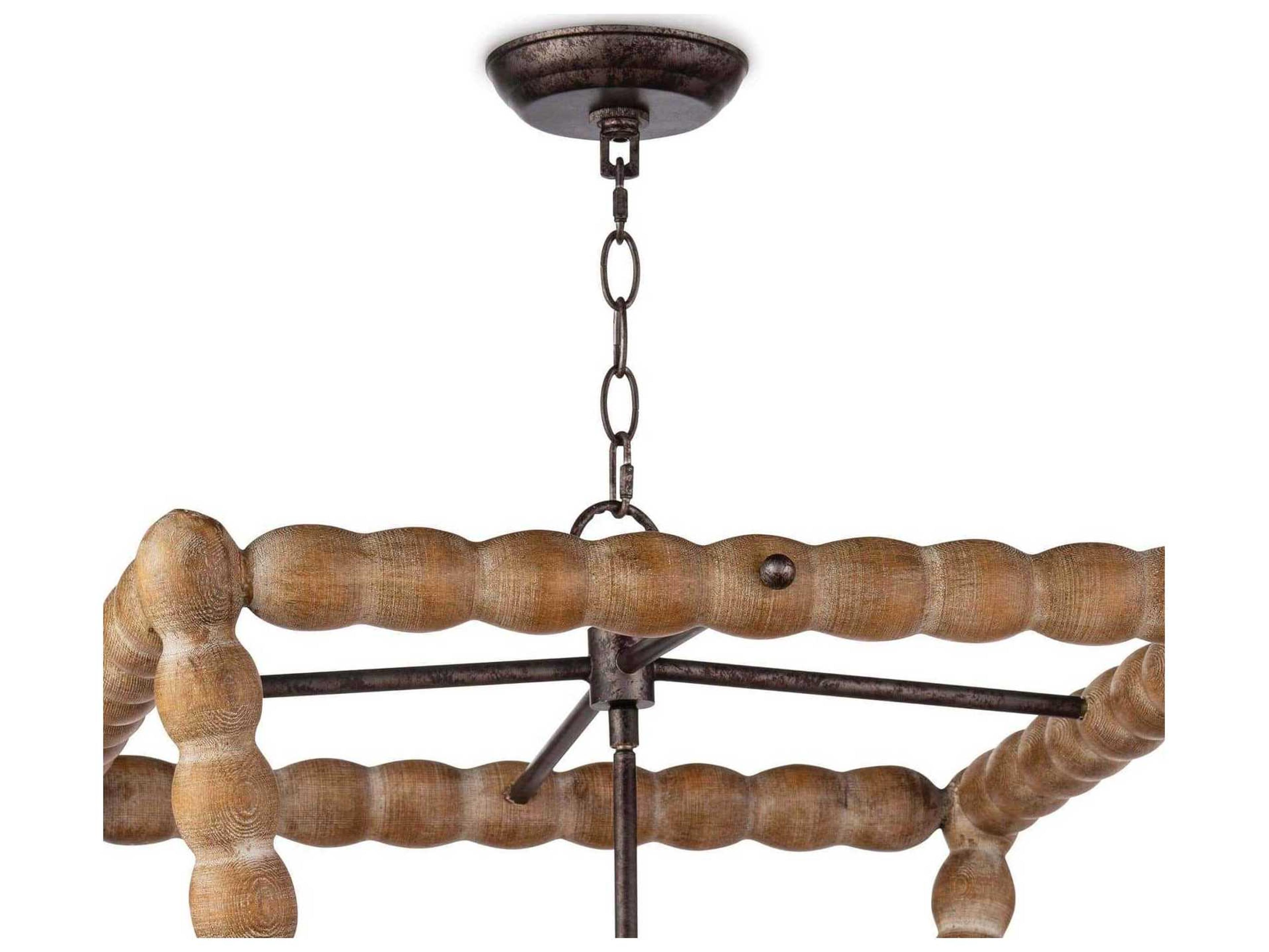 Regina Andrew 4-Light Natural Brown Candelabra Chandelier