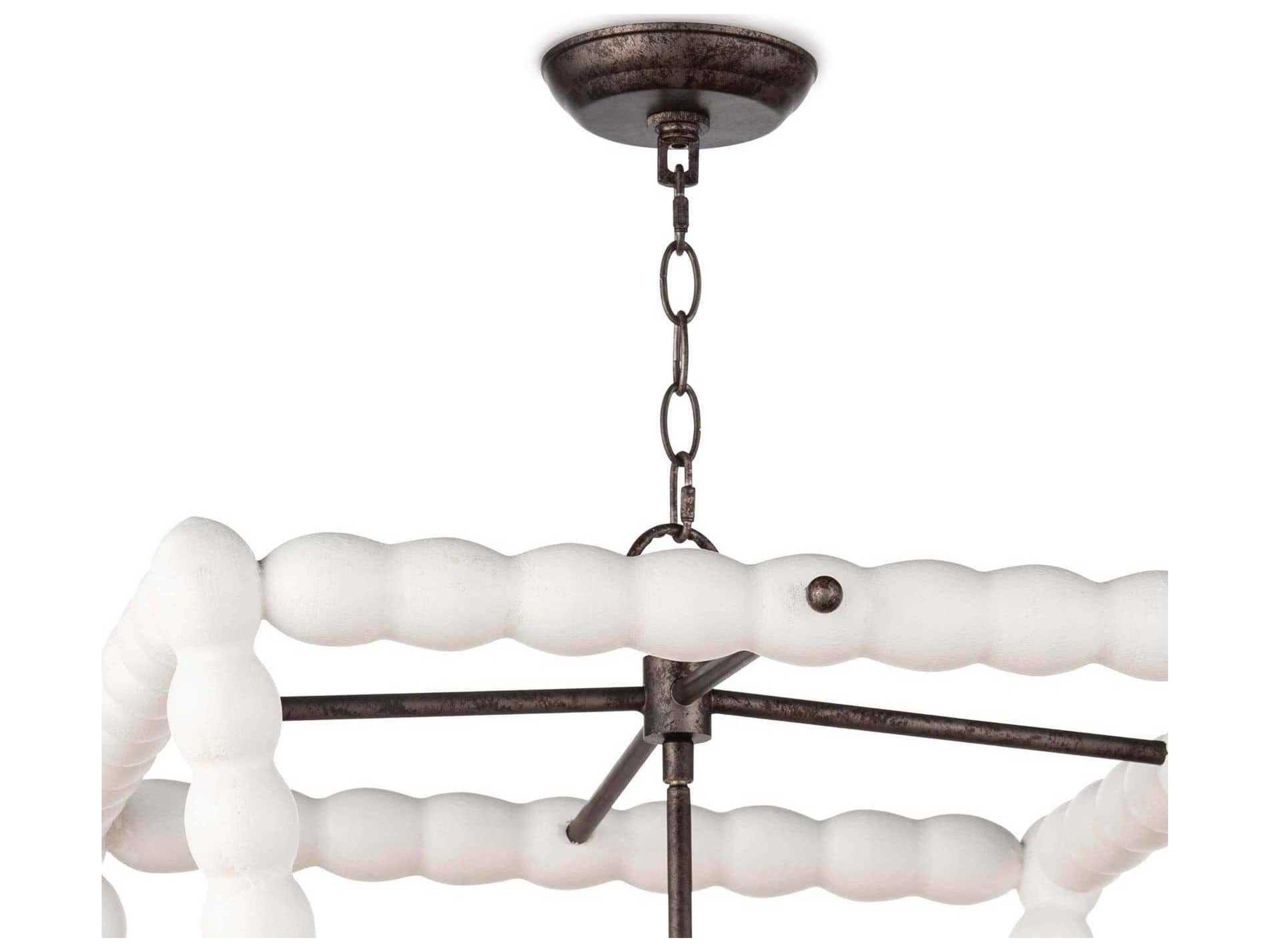 Regina Andrew Perennial 4-Light White Lantern Pendant