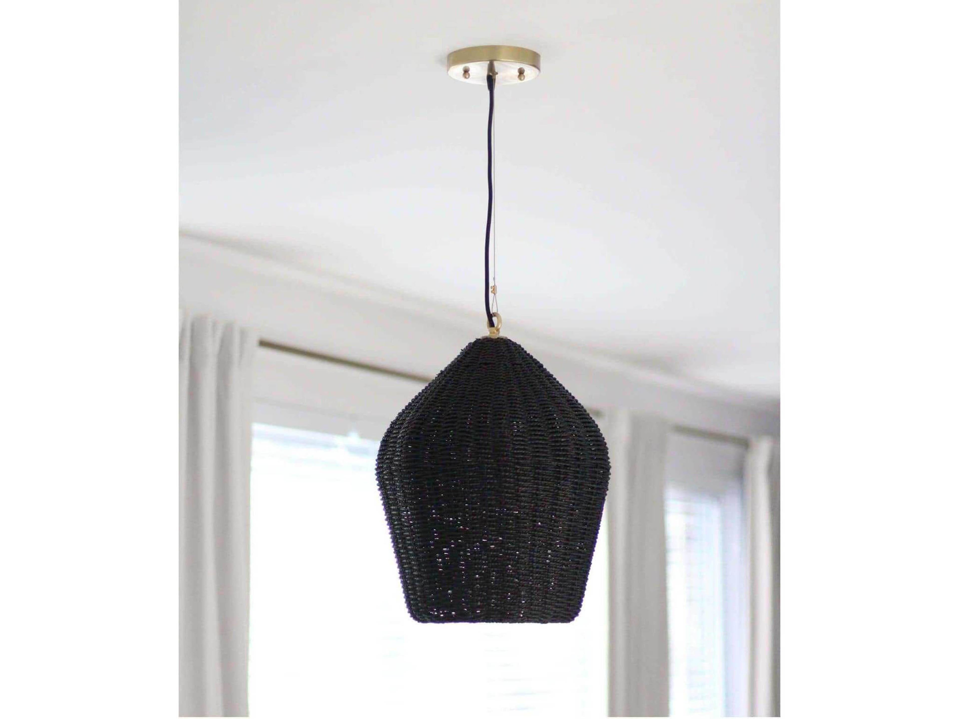 Regina Andrew 1-Light Black Dome Pendant