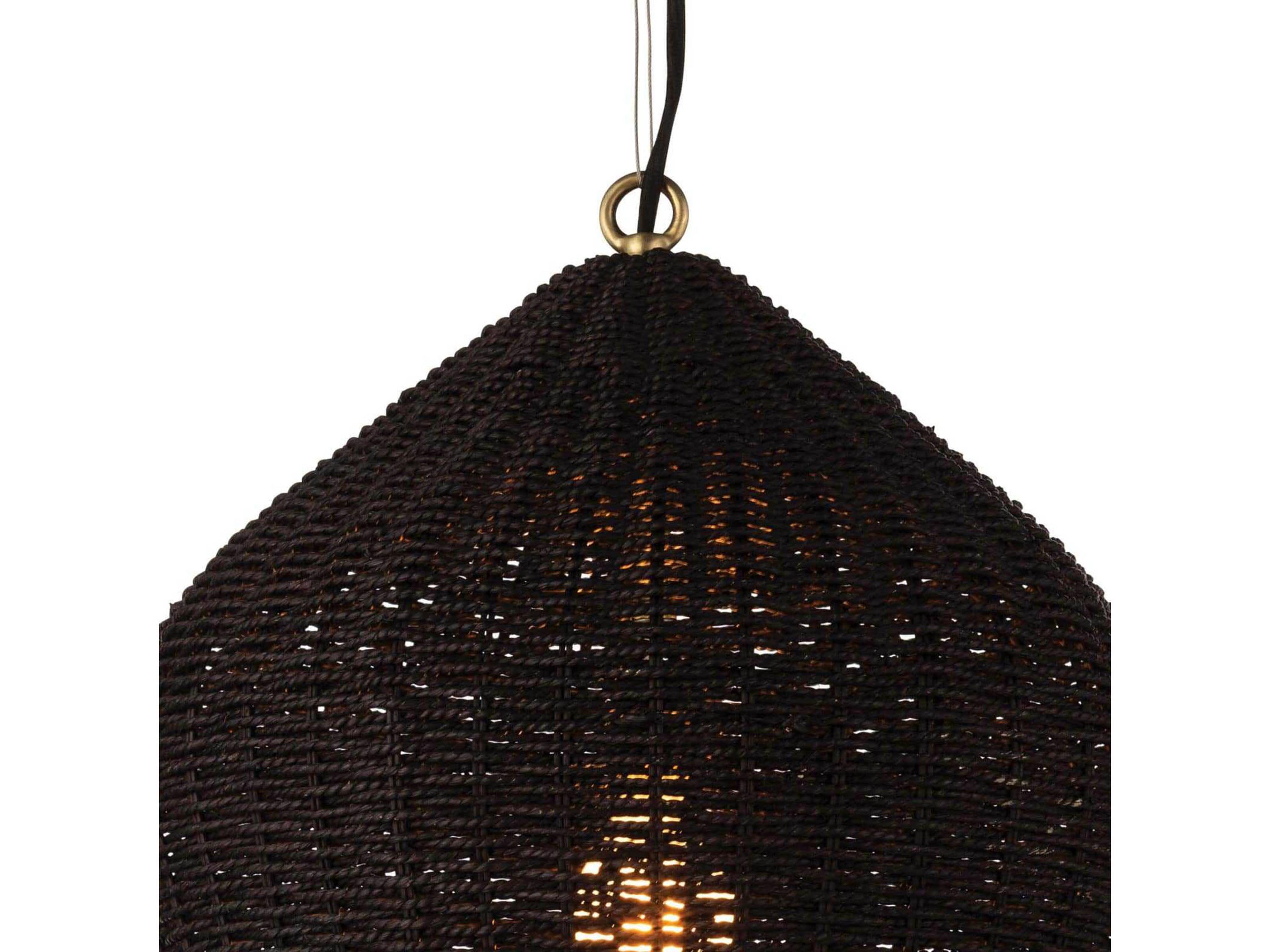Regina Andrew 1-Light Black Dome Pendant