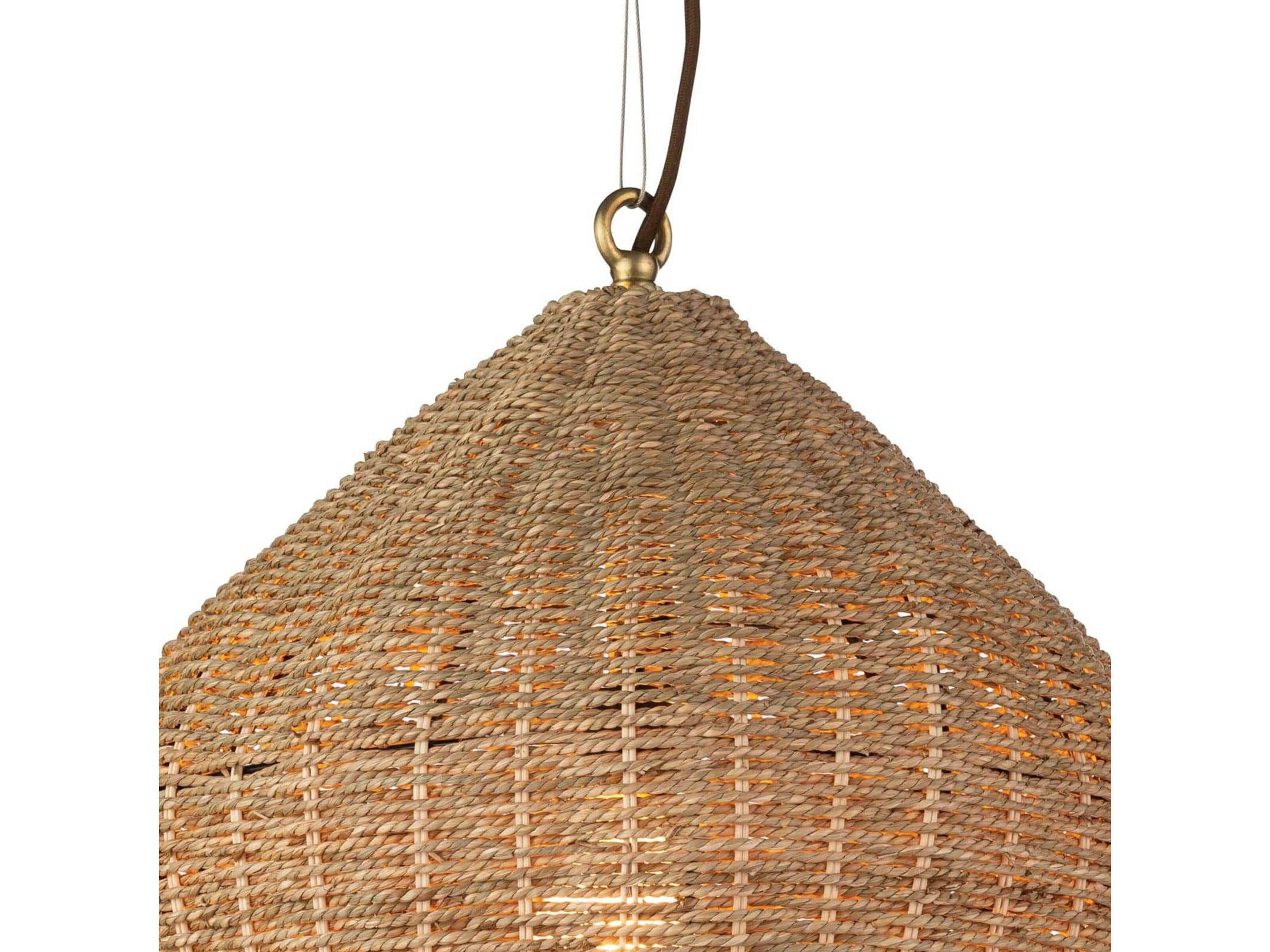Regina Andrew 1-Light Natural Brown Dome Pendant