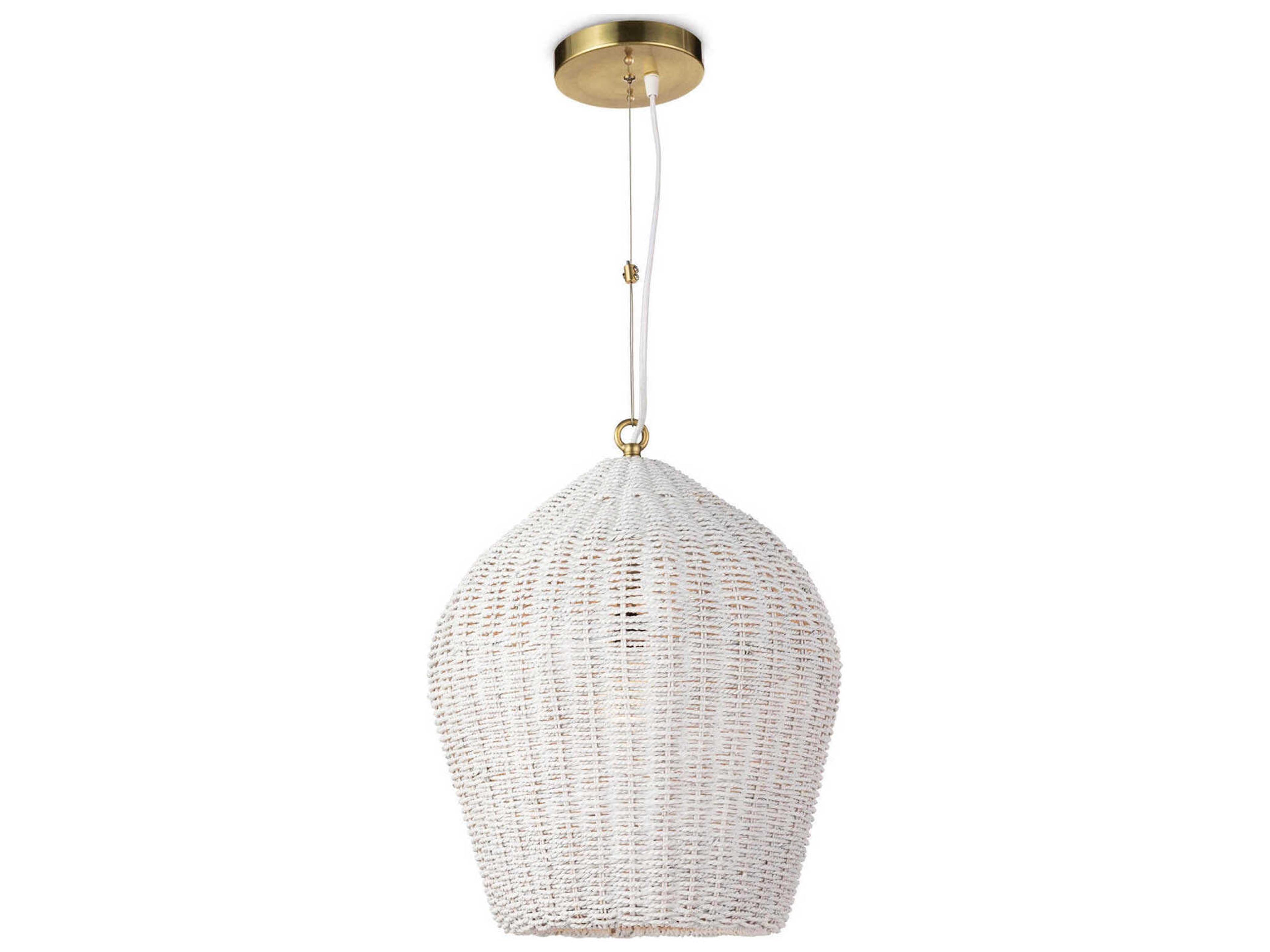 1-Light White Dome Pendant
