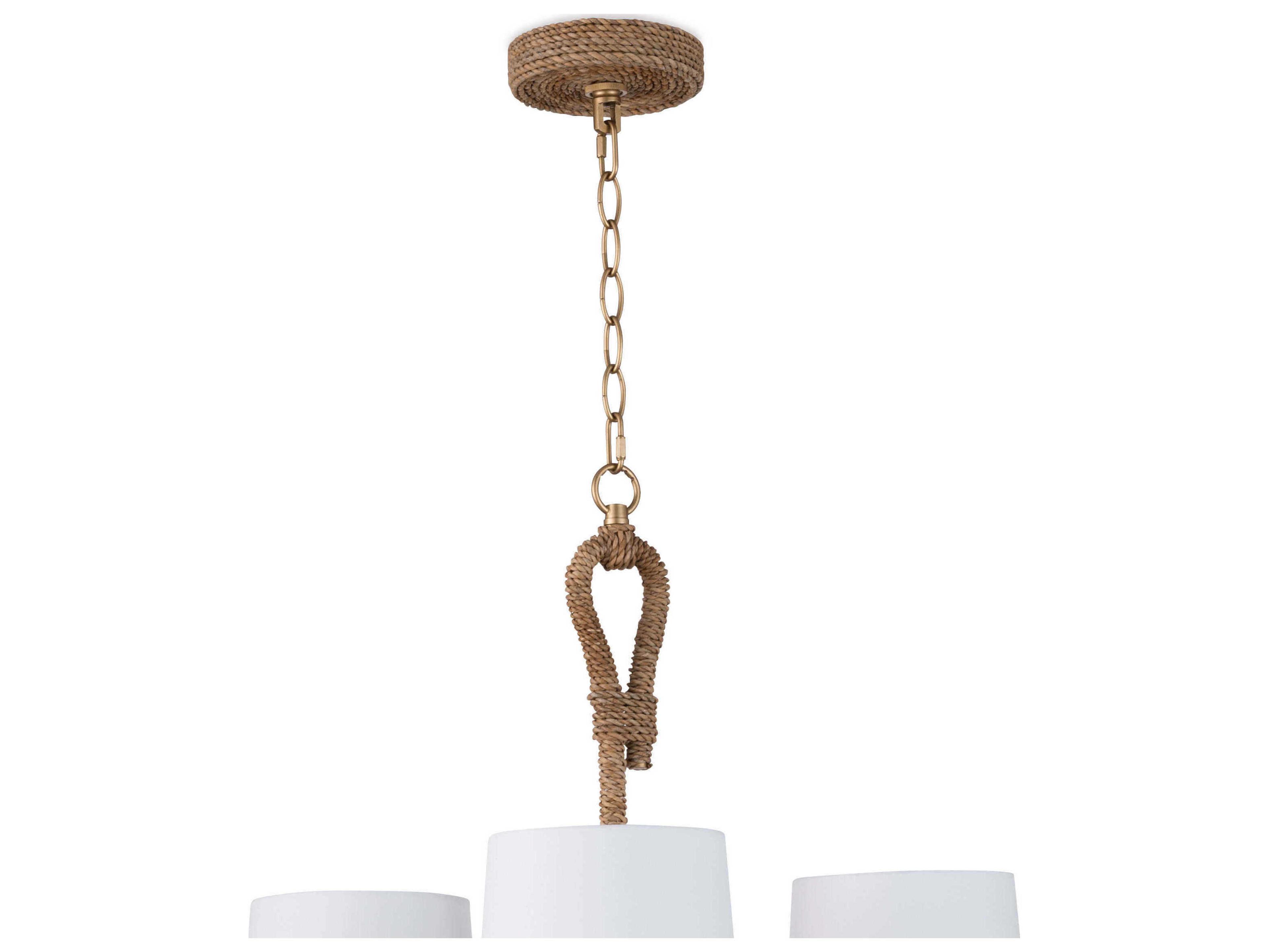 Regina Andrew 9-Light Natural Polished Brass Brown Empire Tiered Chandelier