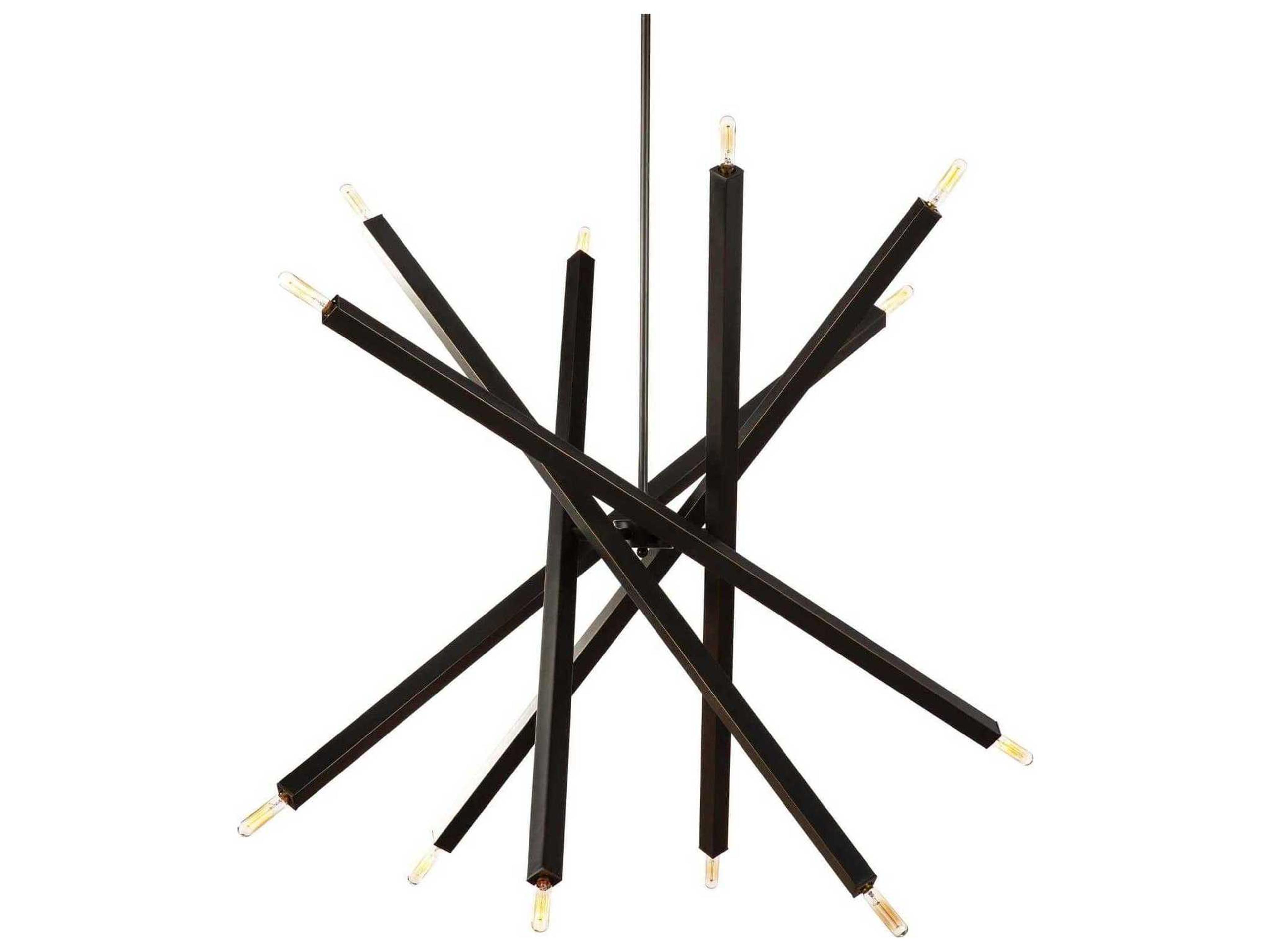 Regina Andrew Viper 12-Light Oil Rubbed Bronze Sputnik Chandelier